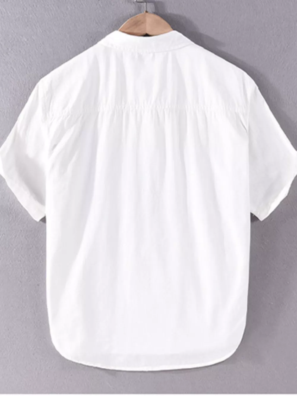 Men's Plus Size Geometric Print Short Sleeve Casual Shirt, image 3