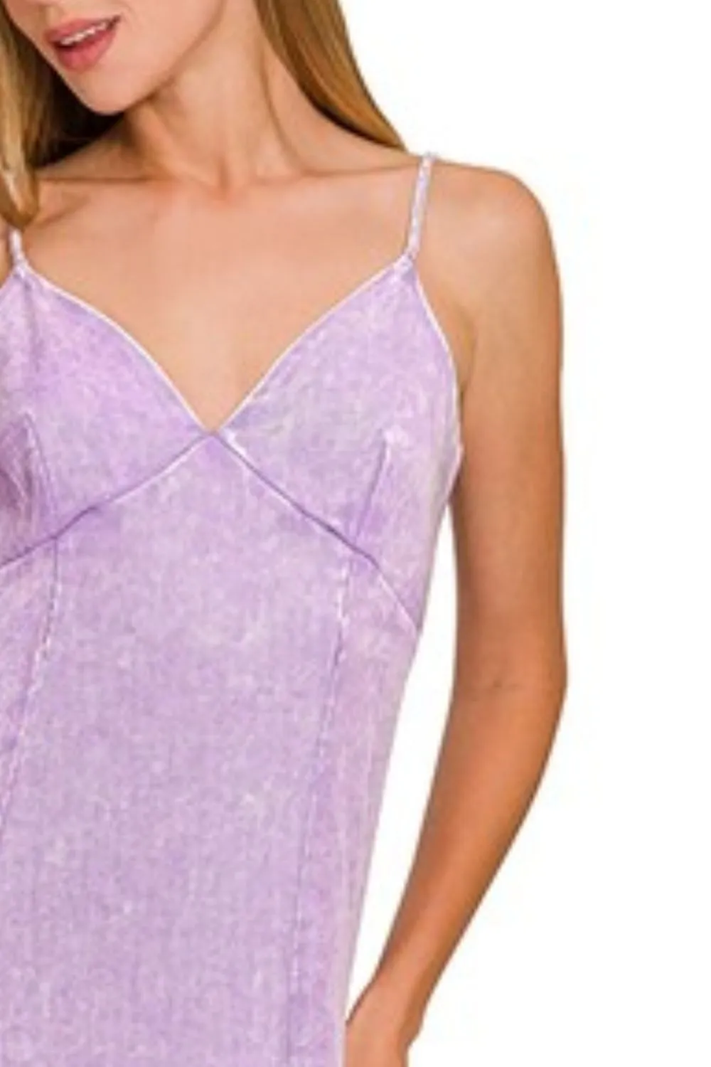 Tencel Mineral Washed Maxi Dress, image 3