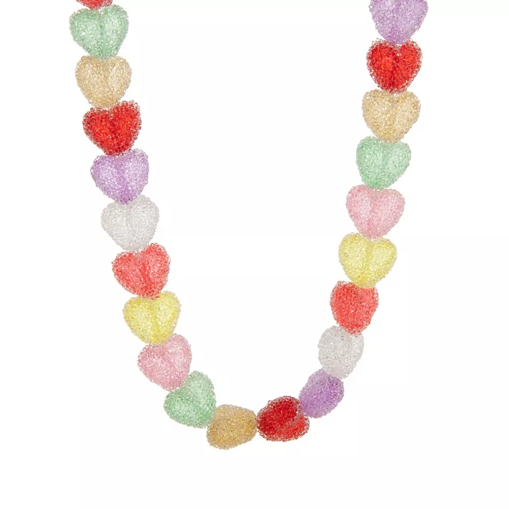 Colorful Resin Heart Necklace, image 5