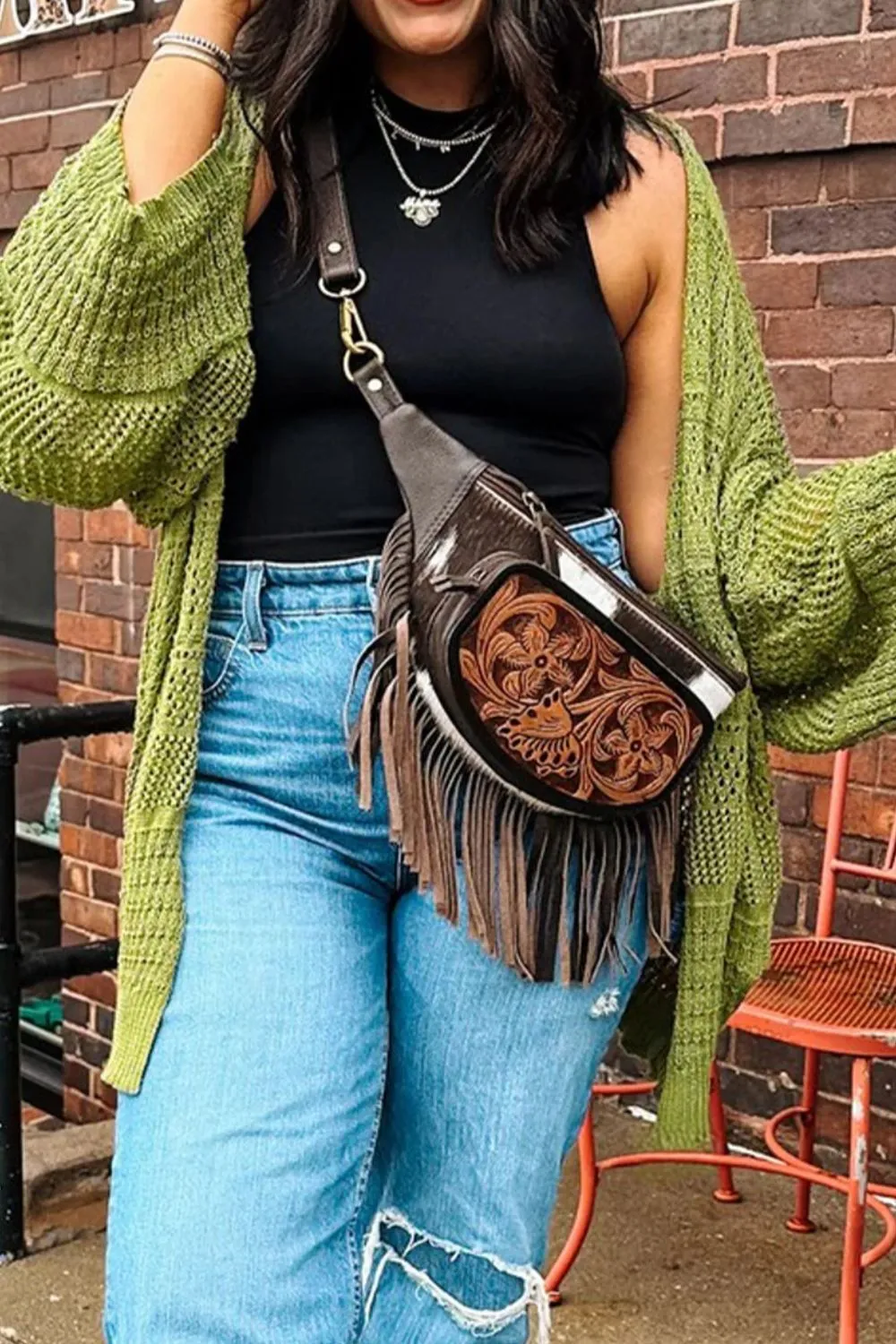 Chunky Knit Open Front Cardigan, image 3