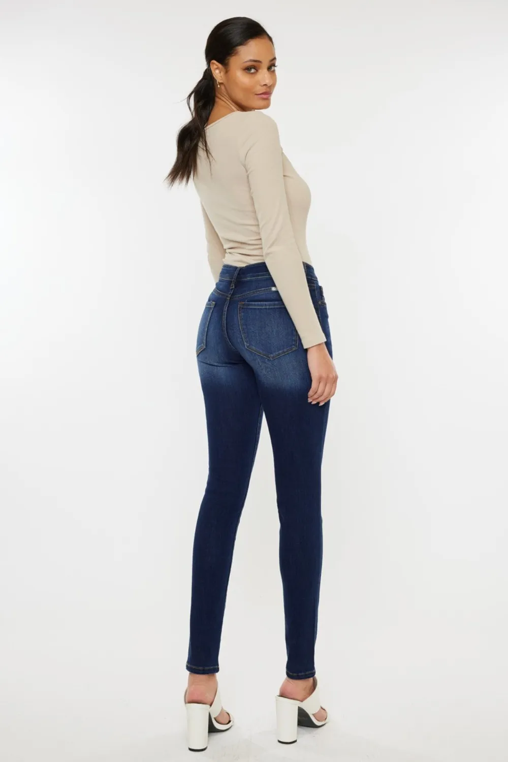 Mid Rise Gradient Skinny Jeans, image 7