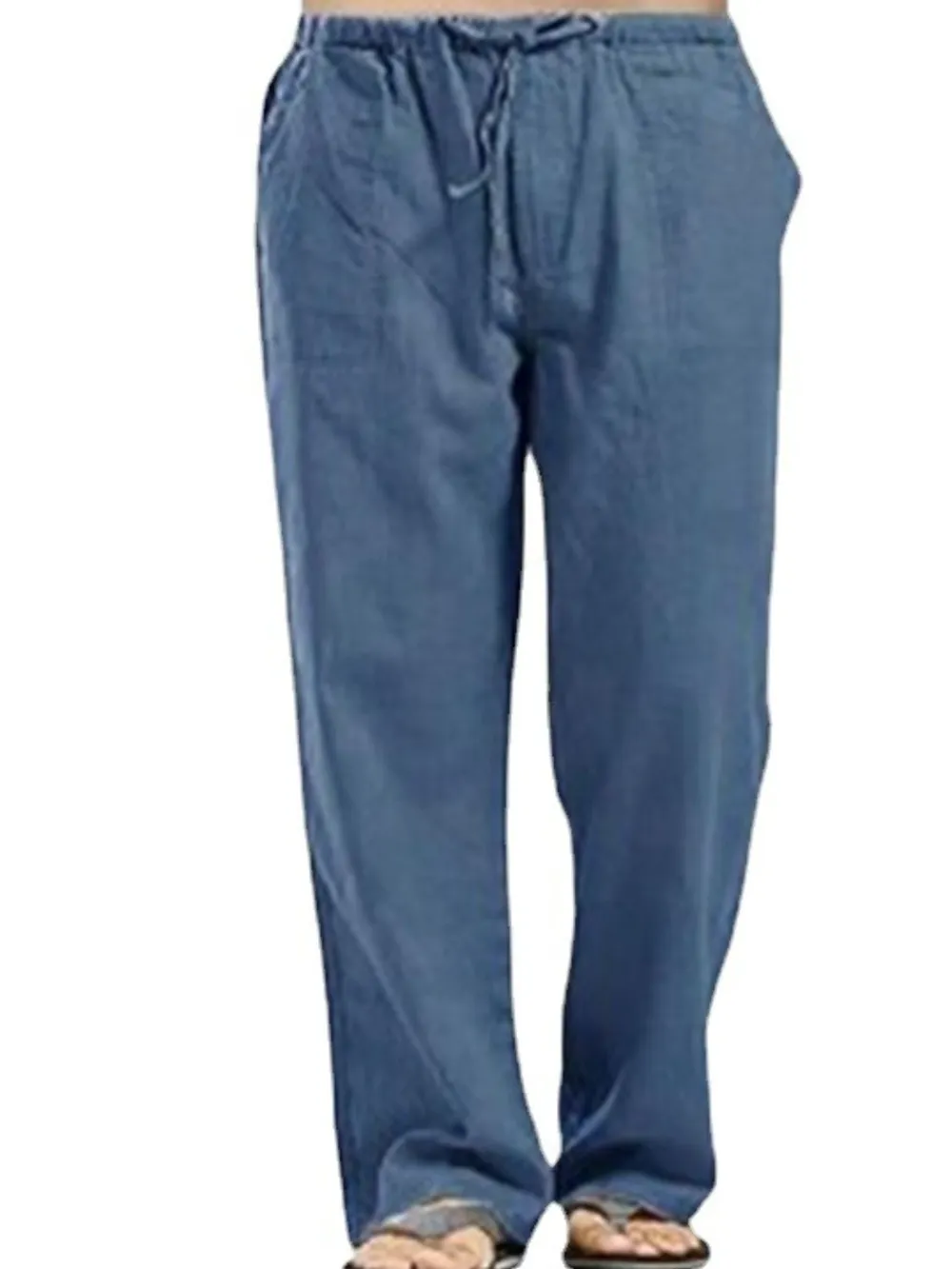 Men's Full Size Drawstring Pants with Pockets Plus Size, image 8