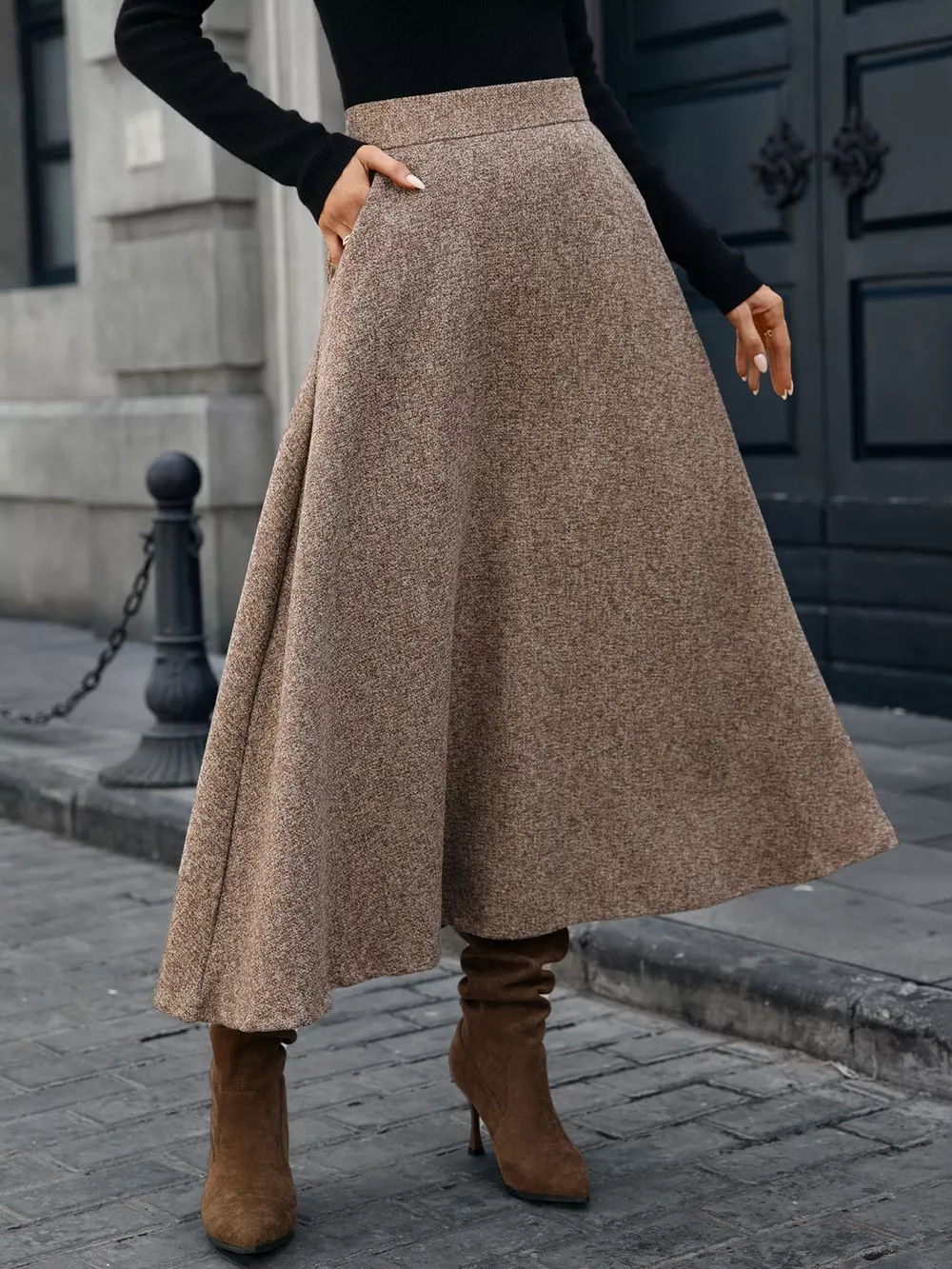 A-Line Midi Skirt, image 9