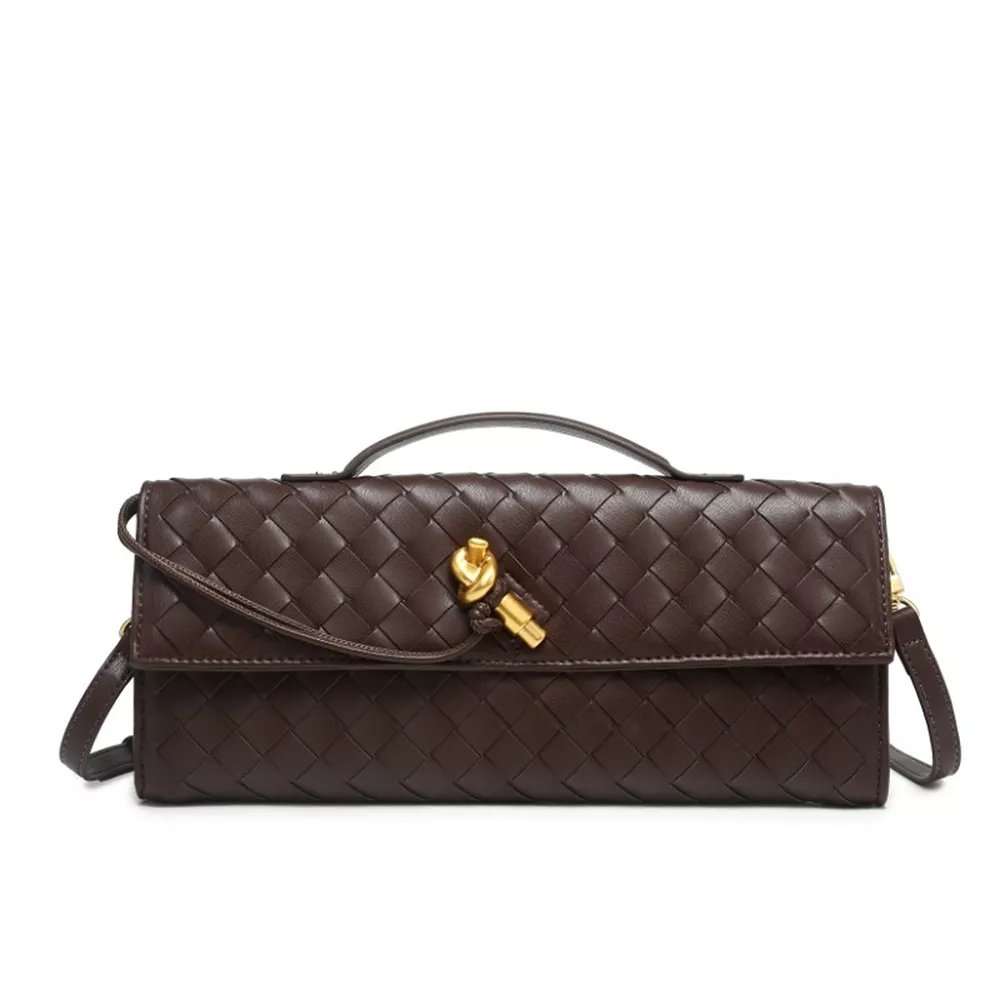 Woven Leather Wristlet, image 7