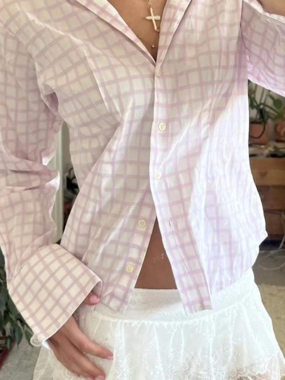 Printed Button-Down Long Sleeve Shirt, image 4
