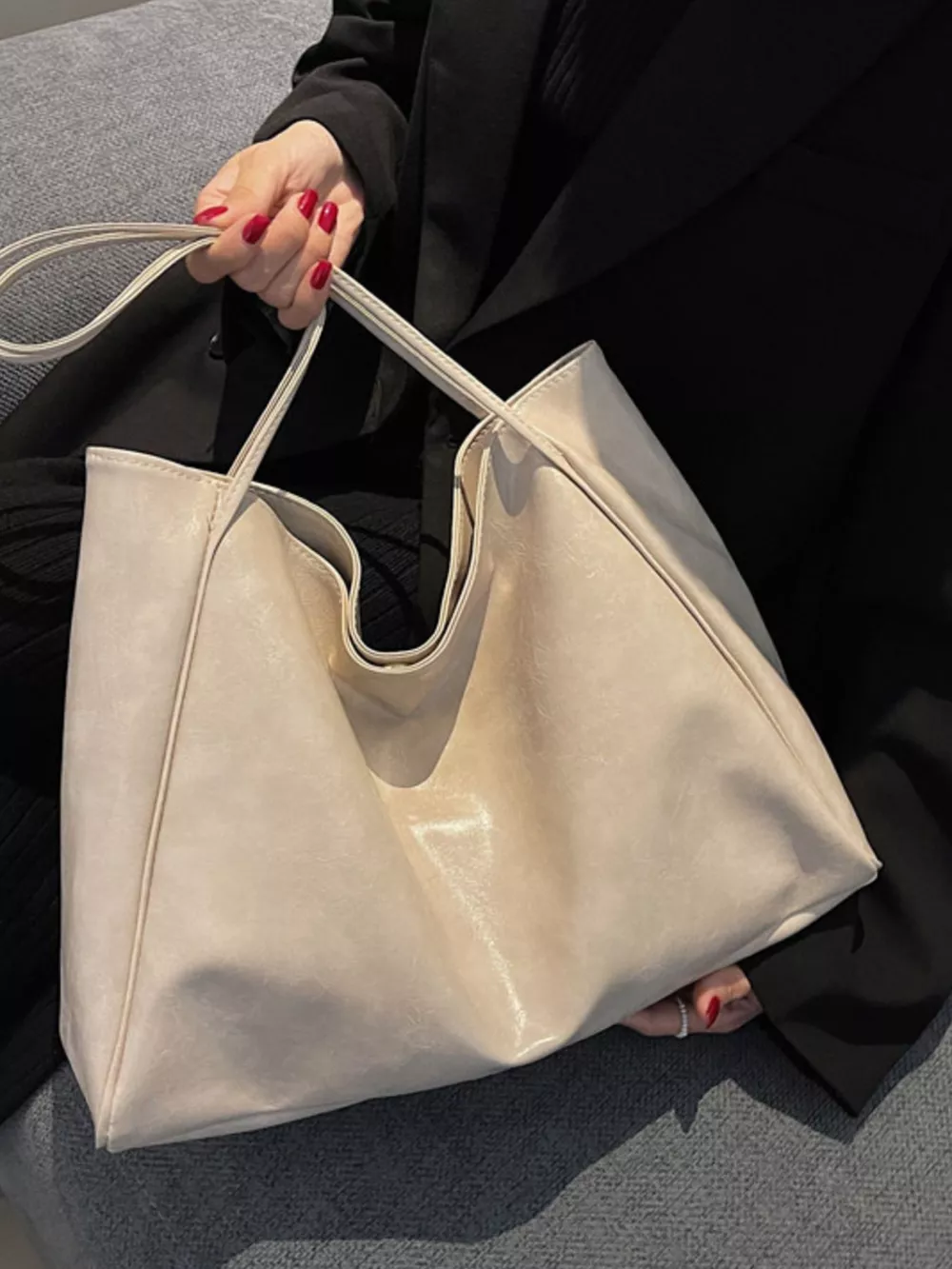PU Leather Tote Bag, image 5