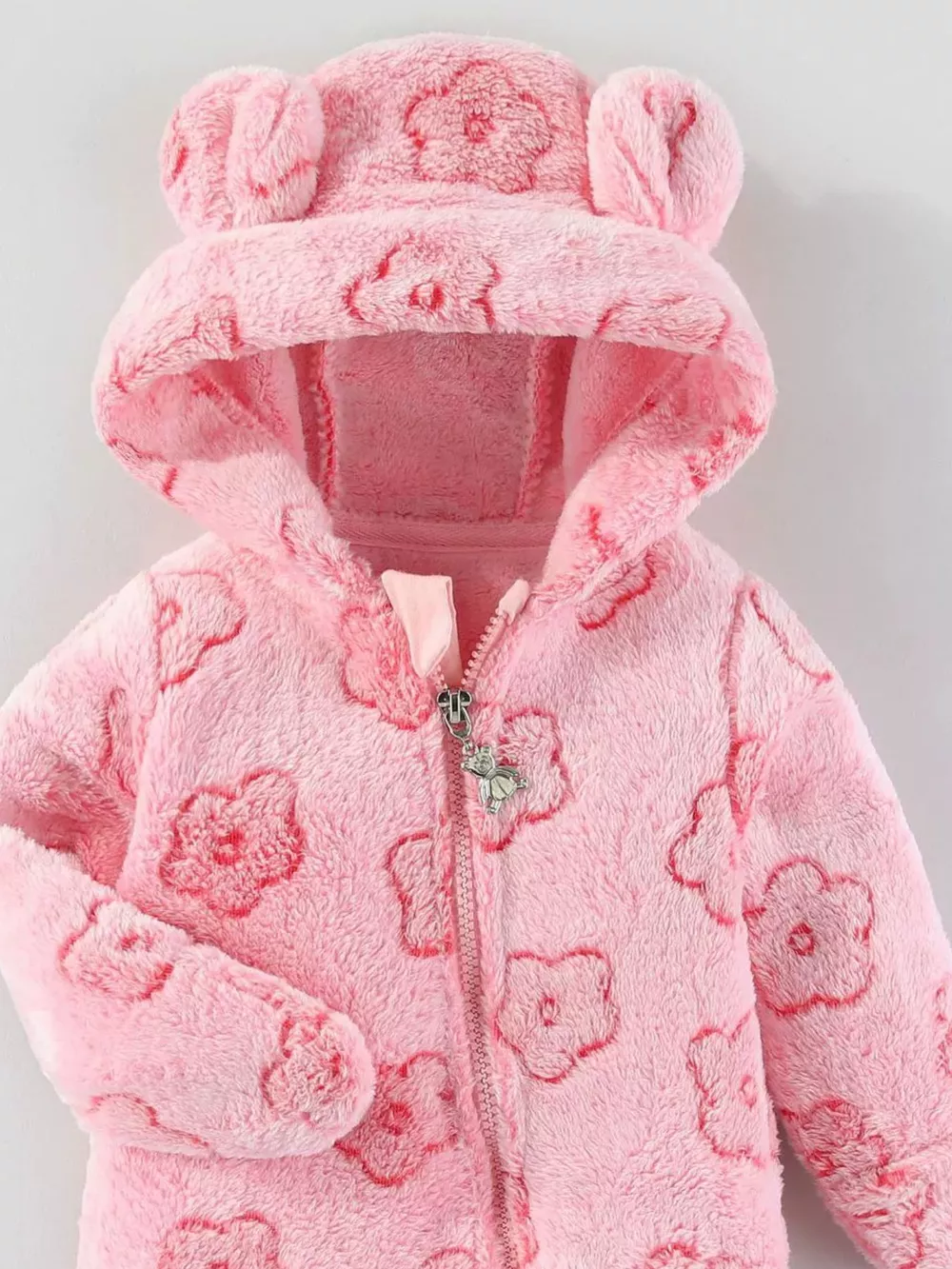 Children's Plush Hooded One-Piece, image 6