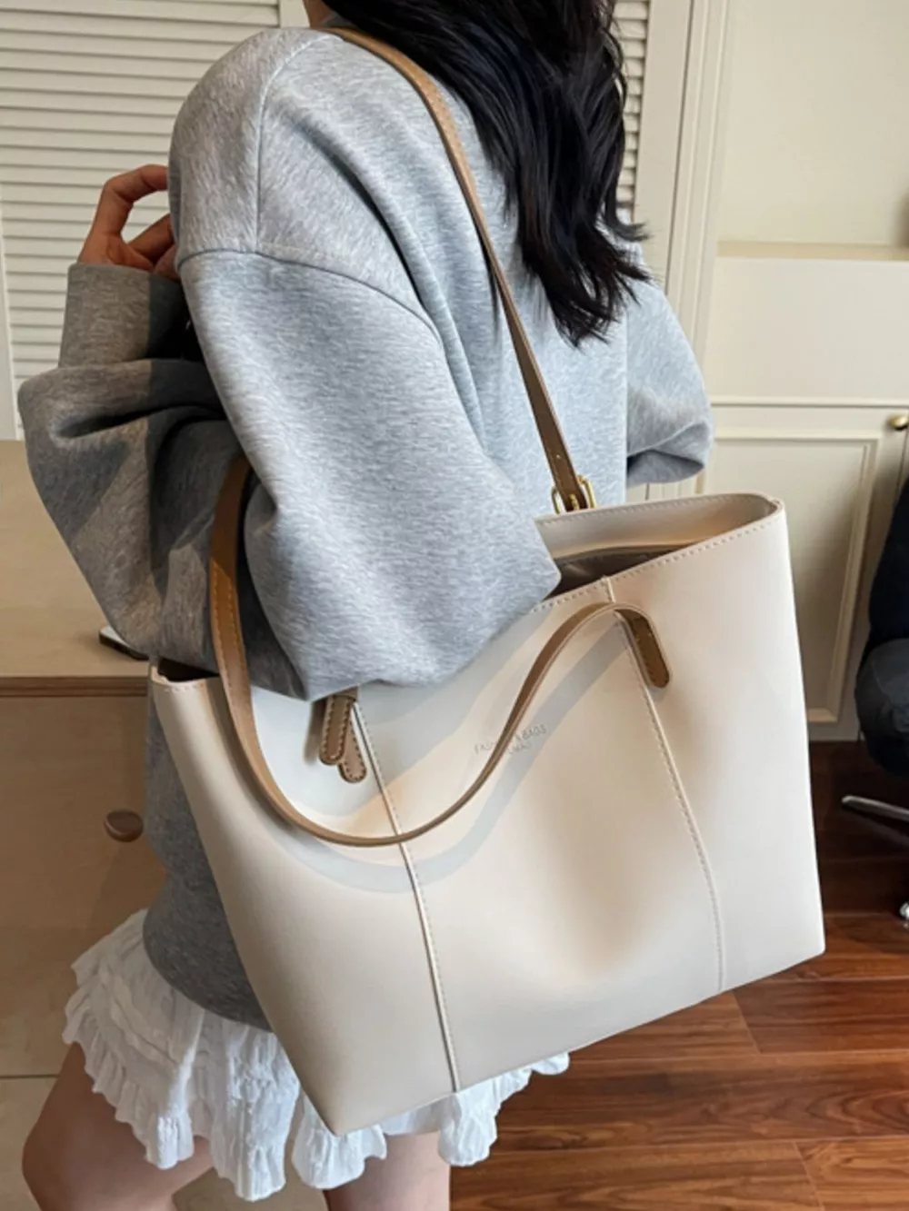 PU Leather Tote Bag, image 7