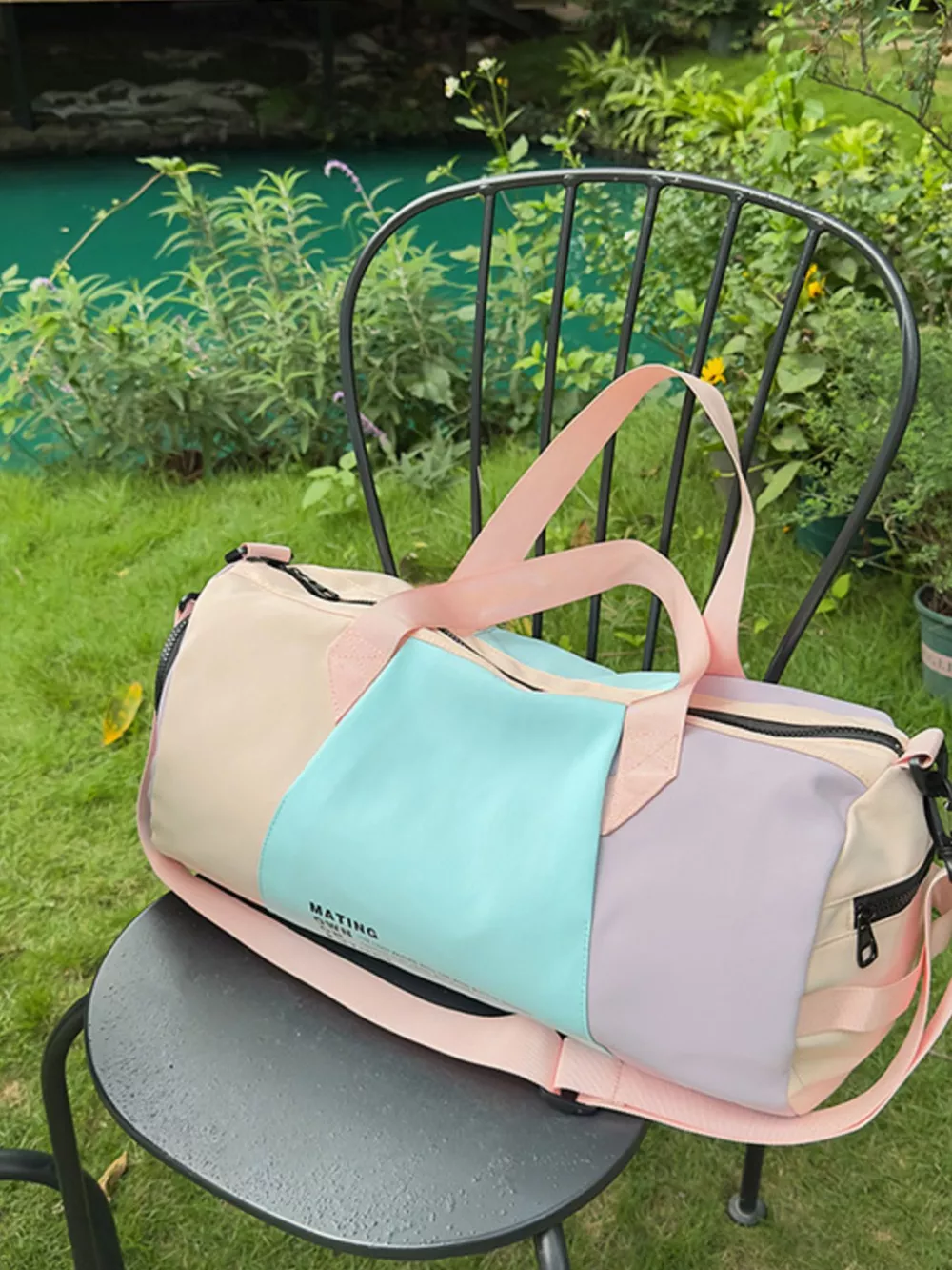 Color Block Duffle Bag, image 6
