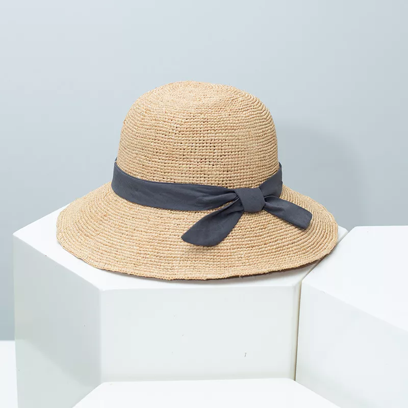 Straw Sun Hat with Ribbon, image 6