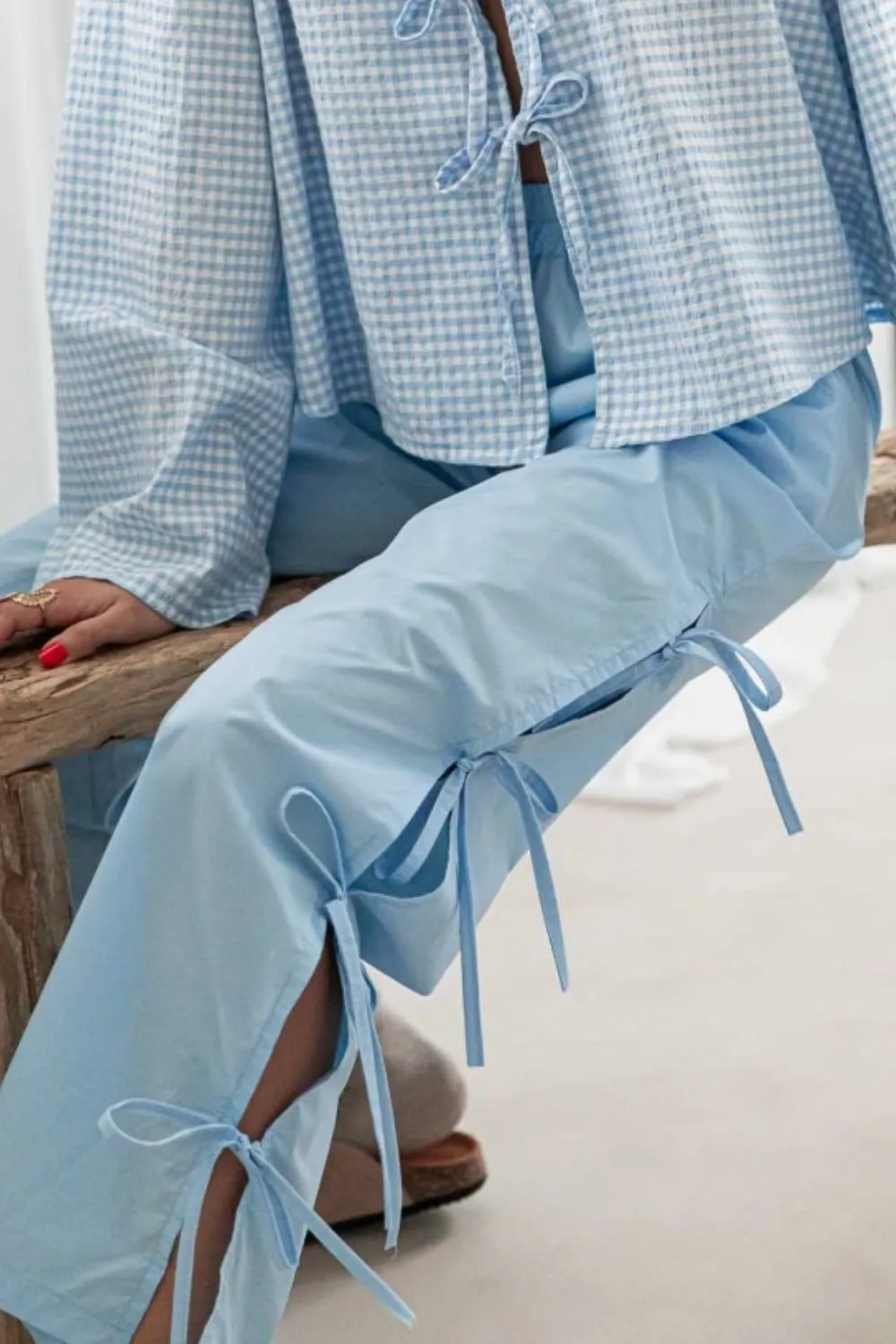 Side Tied Pants with Pockets, image 6