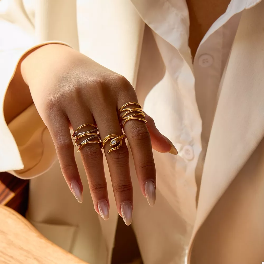 Two-Tone Open Ring, image 4