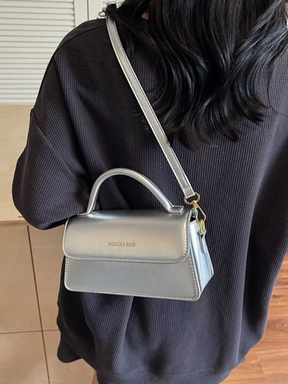 Top Handle Flap Crossbody Bag, image 7