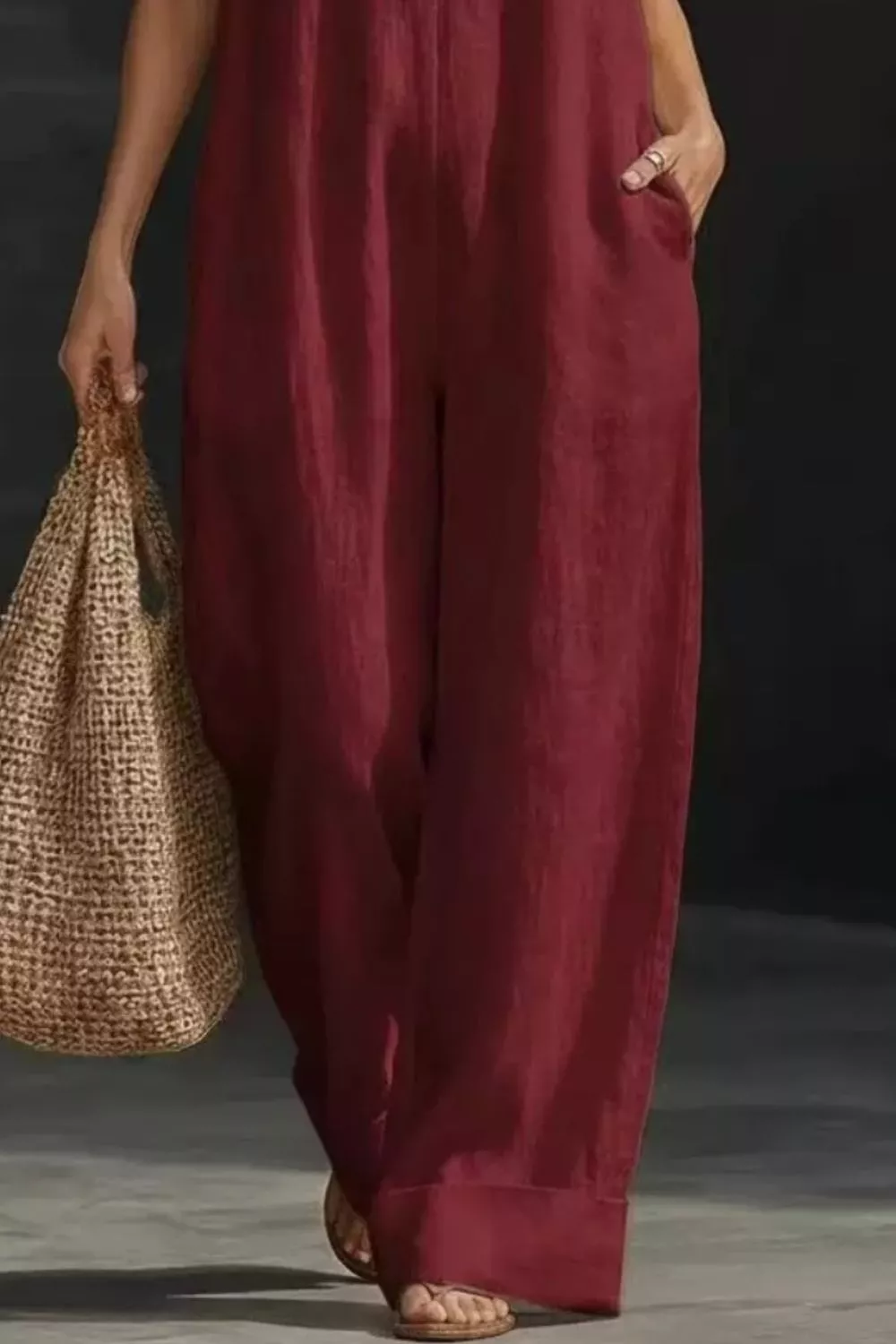 Sleeveless Wide Leg Jumpsuit, image 15