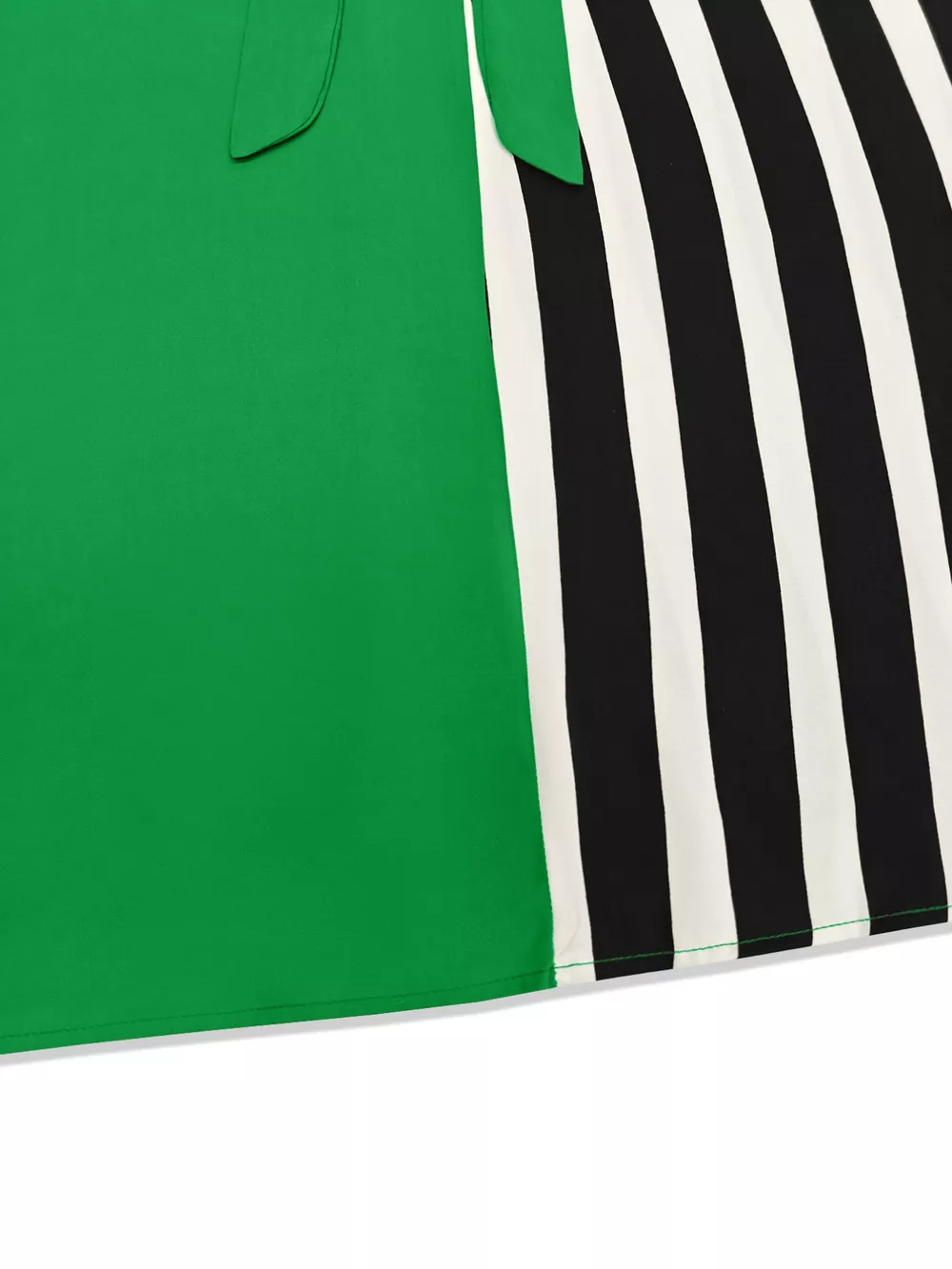 Color Block Striped Long Sleeve Midi Dress, image 2