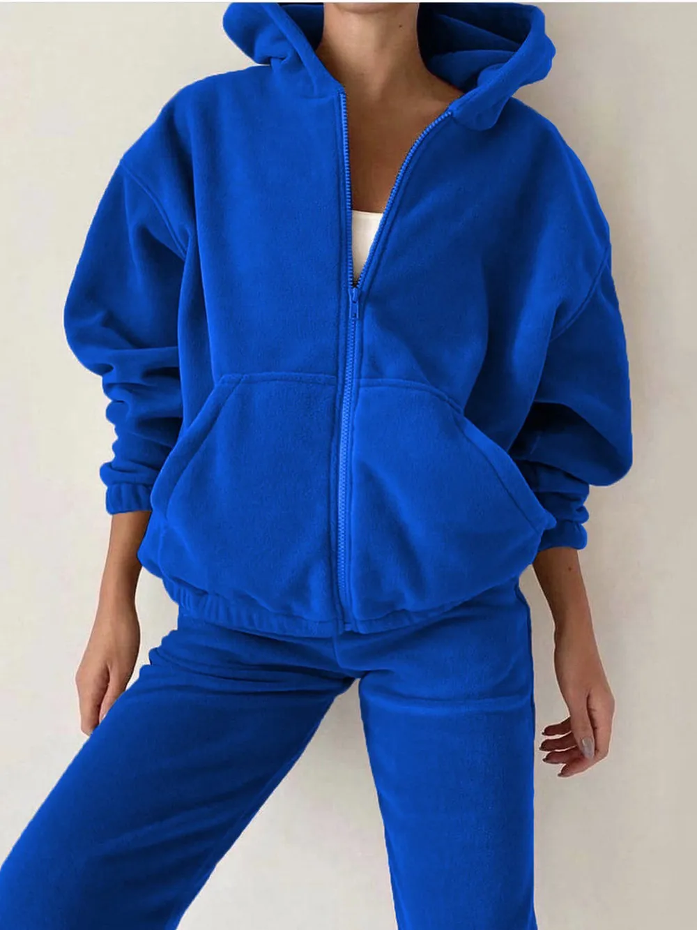 Zip Up Long Sleeve Hoodie and Joggers Set, image 11