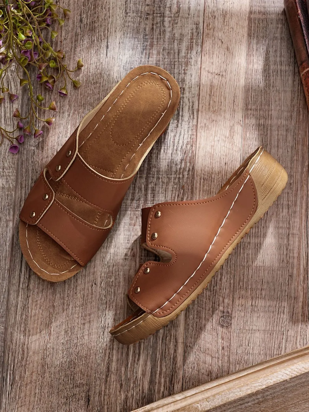 Open Toe Wedge Sandals, image 9
