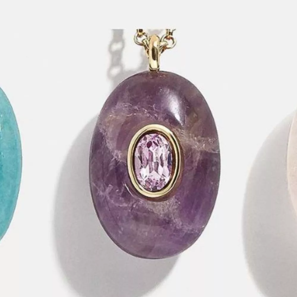 Natural Stone Pendant Necklace, image 3