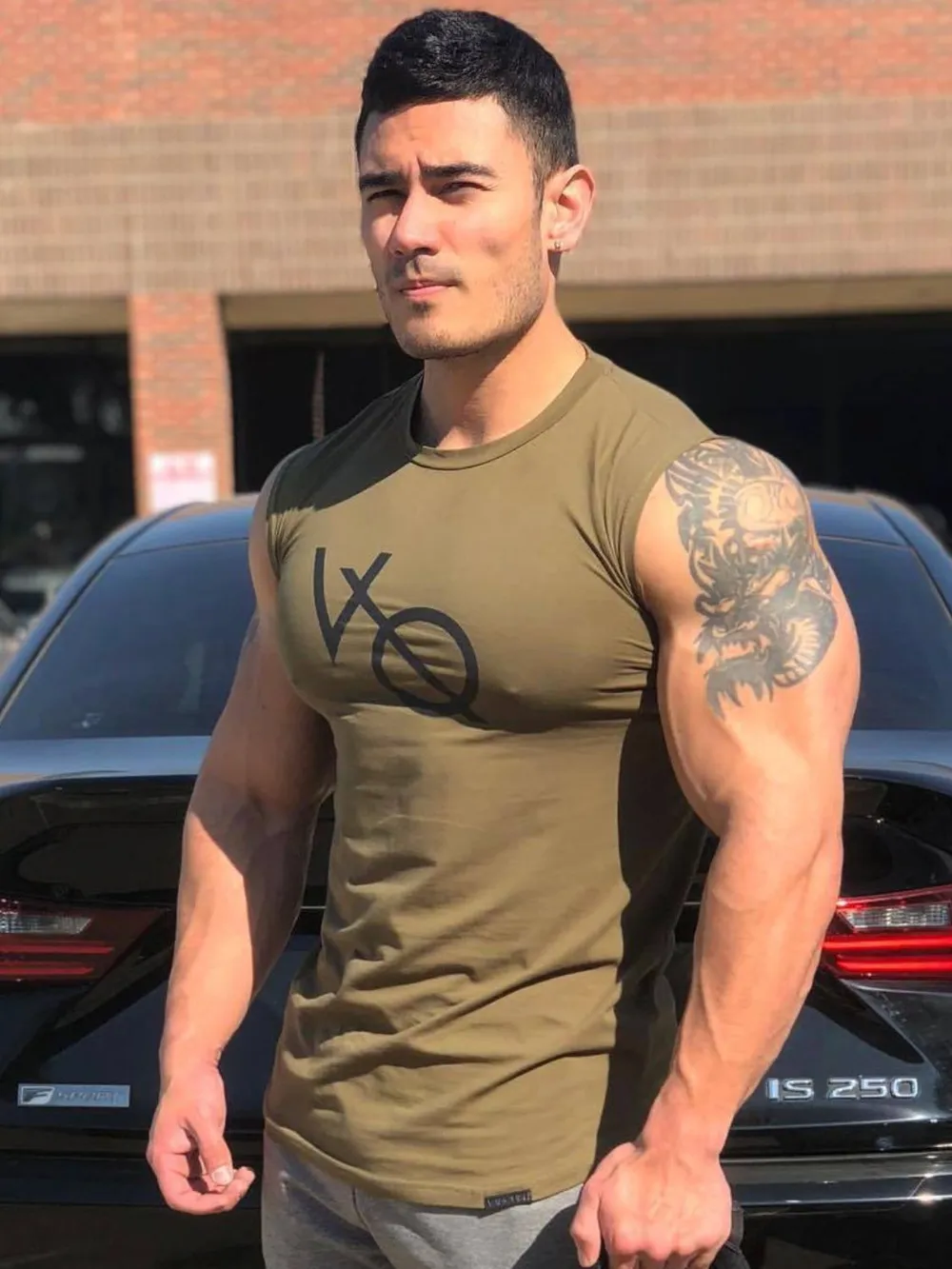 Men's Round Neck Tank, image 2