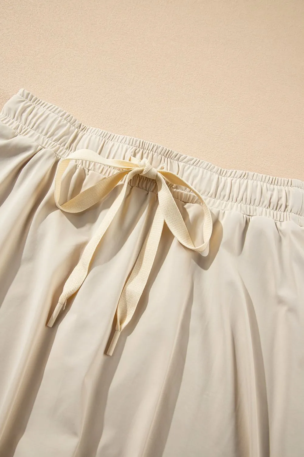 Drawstring High Waist Lined Active Skorts, image 16