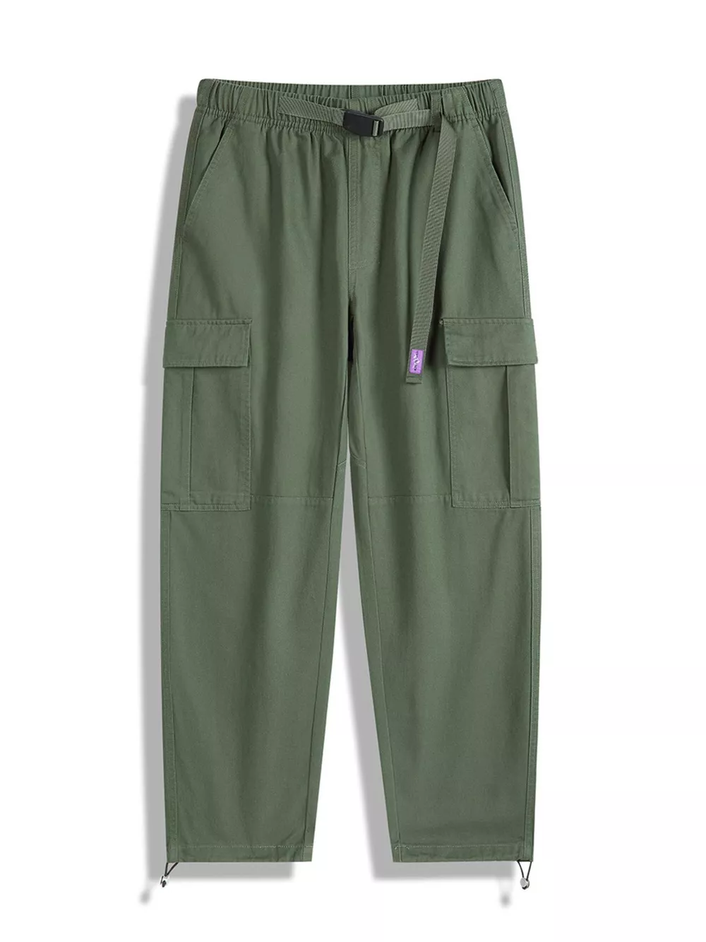 Men's Full Size Casual Cargo Pants with Elastic Waist Plus Size, image 3