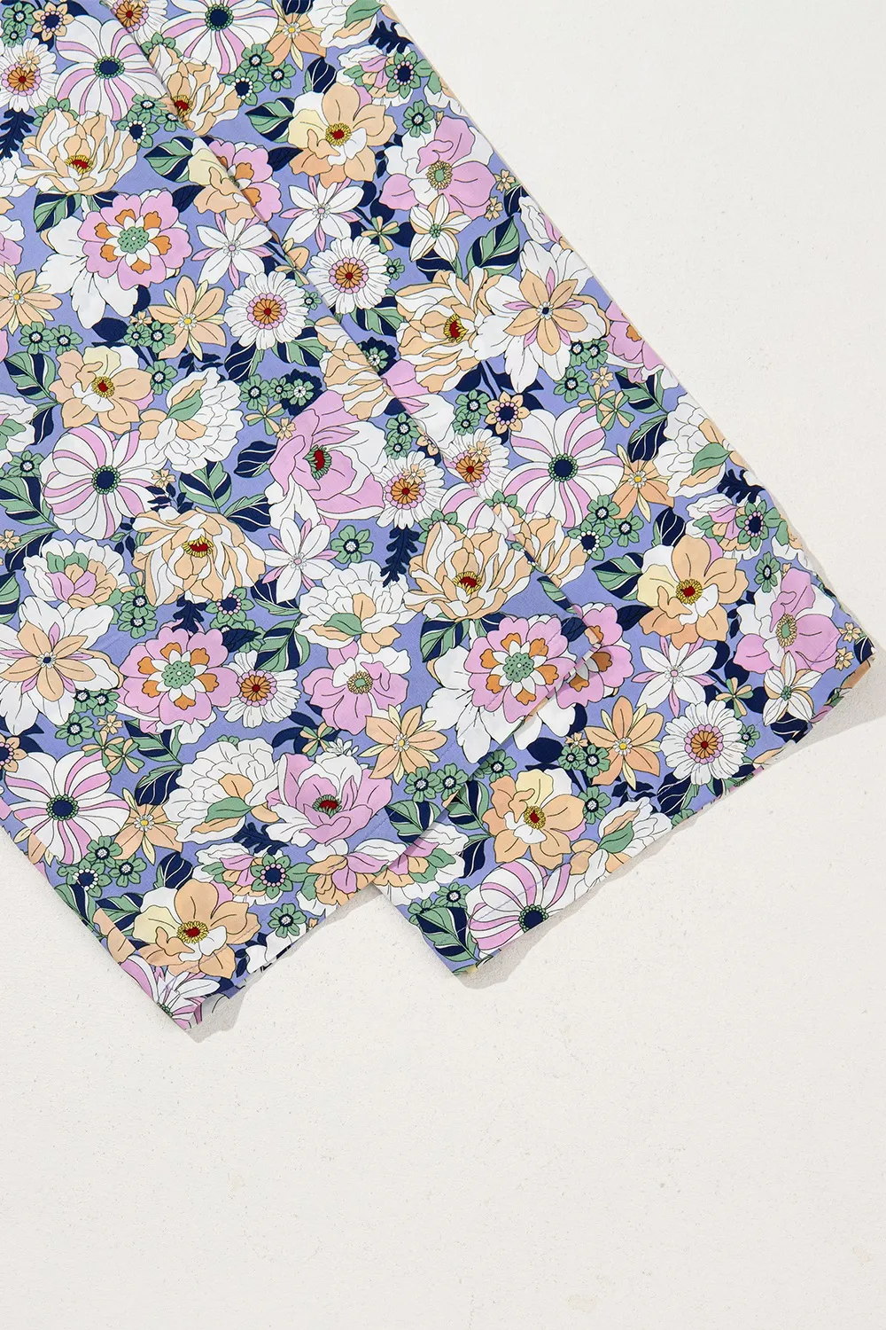 Floral Print Smocked High Waist Square Neck Jumpsuit, image 9