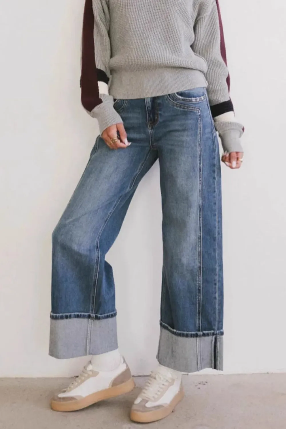Straight Leg Jeans with Pockets, image 4
