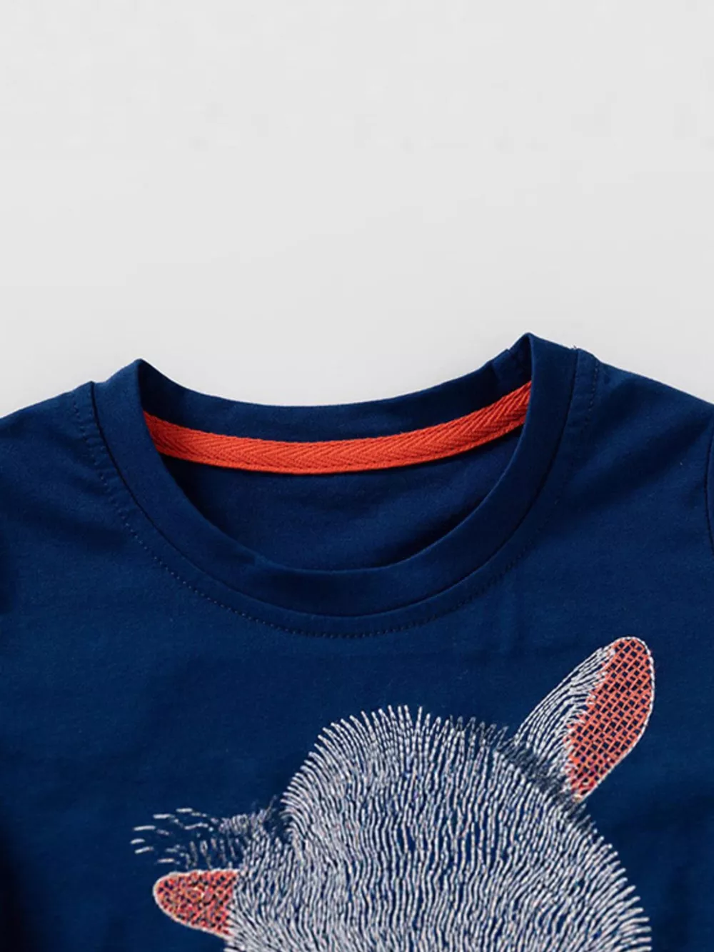 Children's Embroidered Goat Round Neck Tee, image 3