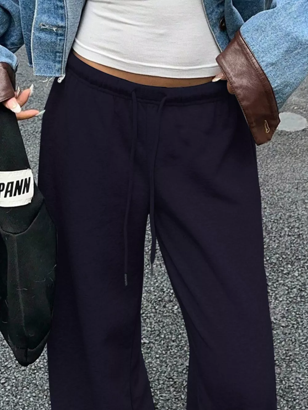Wide Leg Drawstring Sweatpants, image 14
