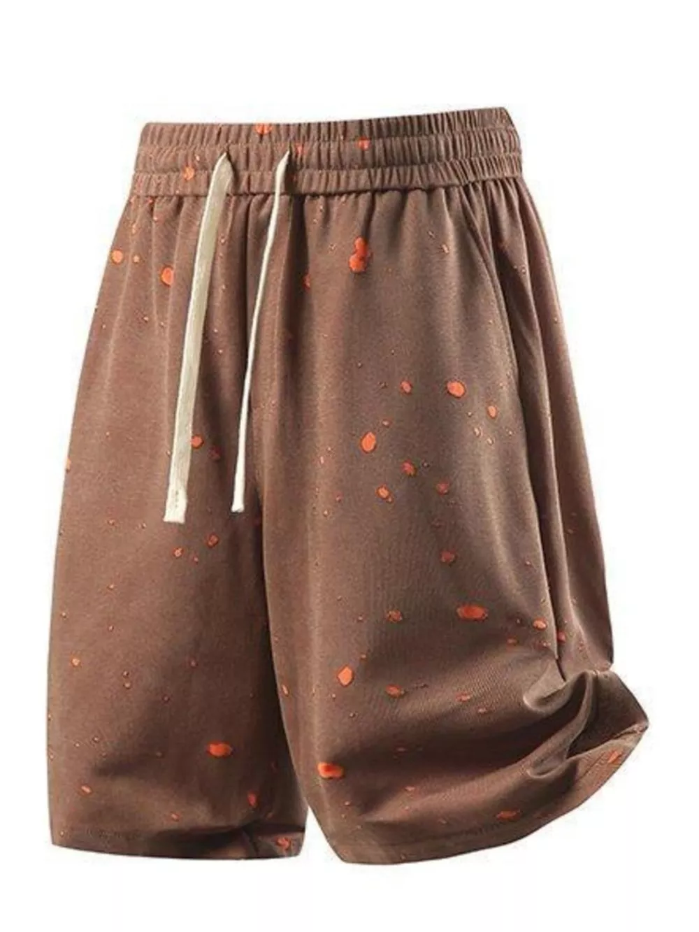 Men's Plus Size Casual Drawstring Elastic Waist Shorts, image 3
