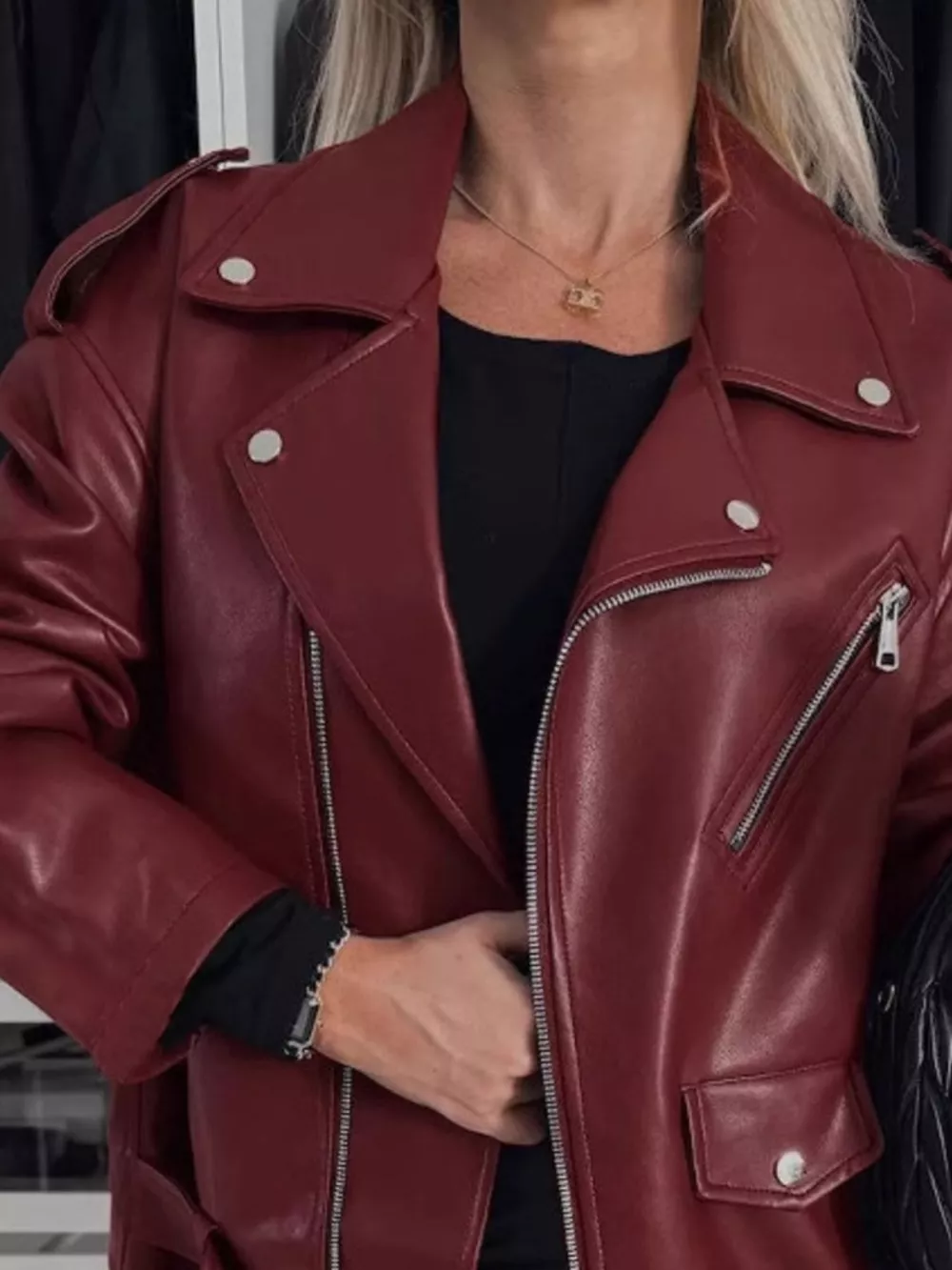 Full Size Zip Up Long Sleeve Jacket Plus Size, image 8