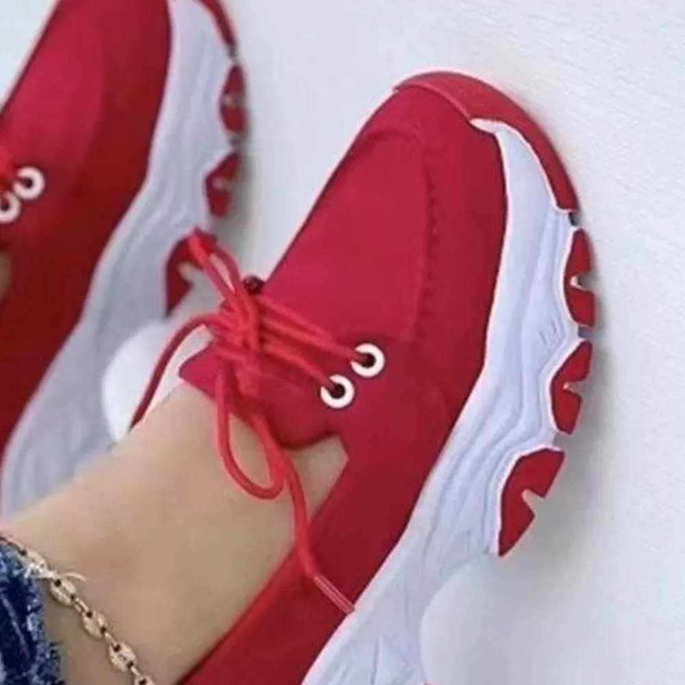 Lace Up Round Toe Sneakers, image 8