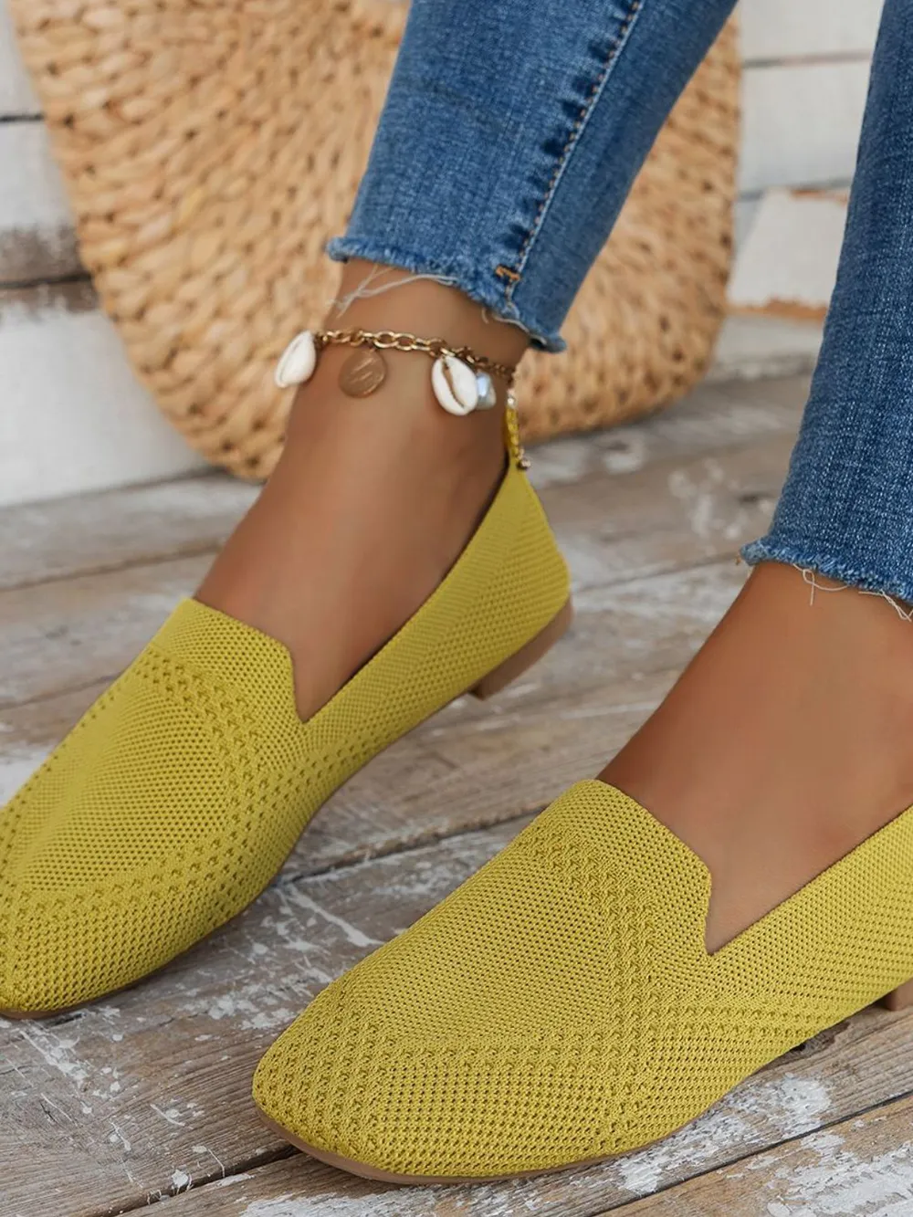 Square Toe Flat Slip-Ons, image 10
