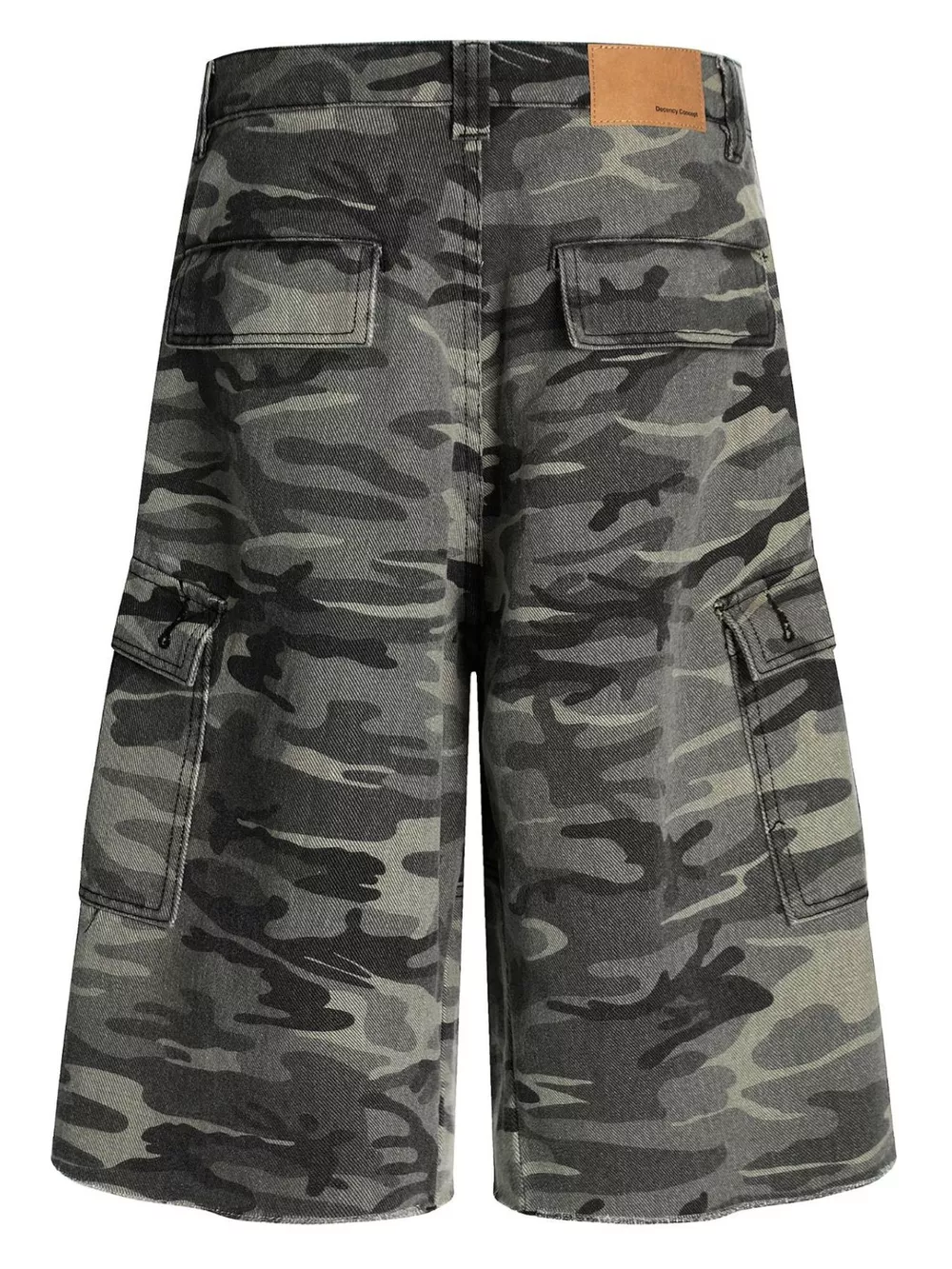 Men's Camouflage Cargo Denim Capris, image 3