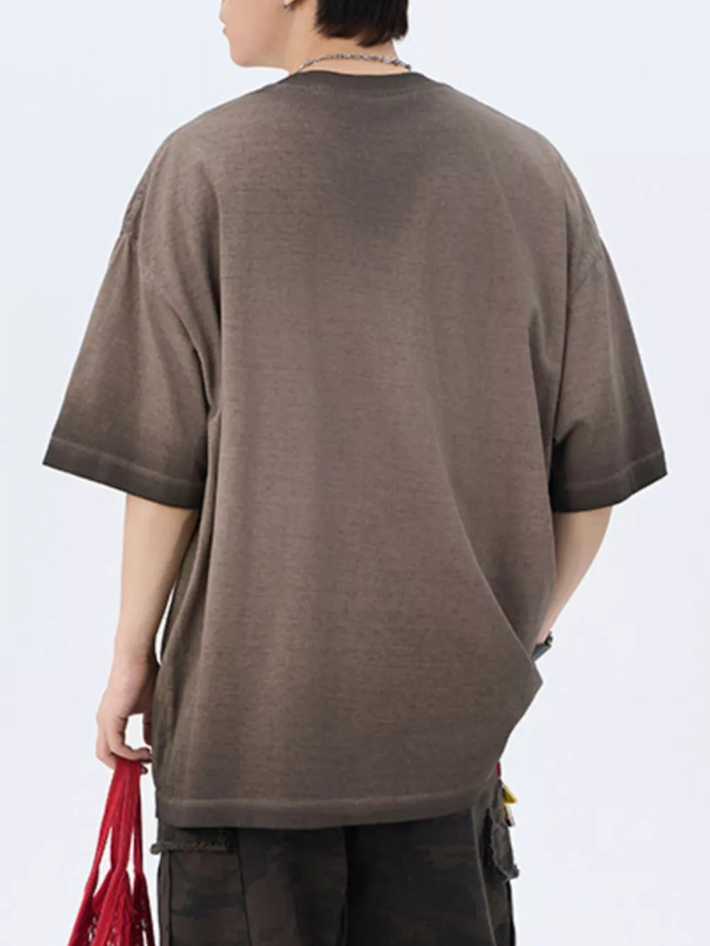 Men's Letter Round Neck Half Sleeve T-Shirt, image 4