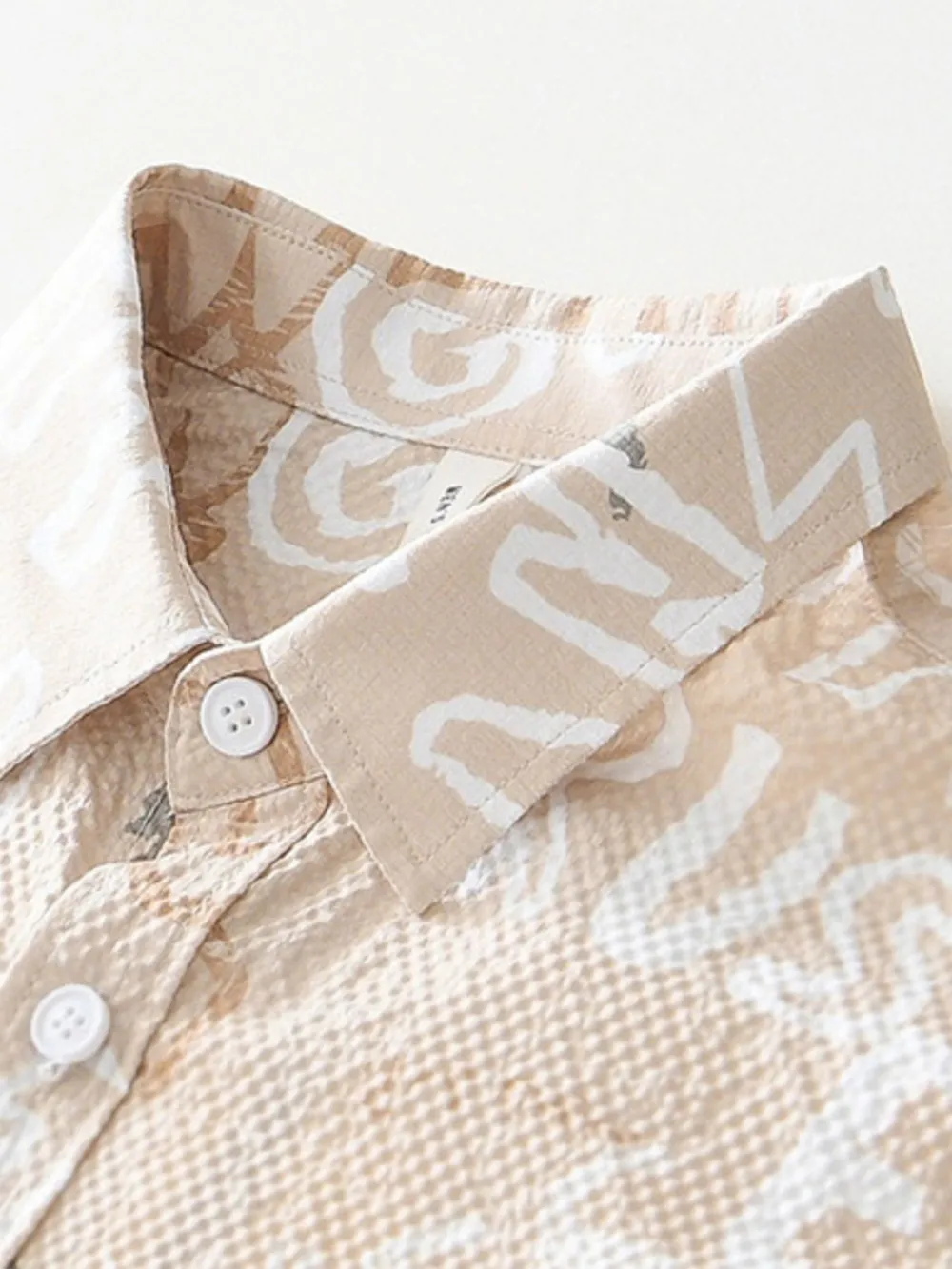 Men's Plus Size Printed Button Up Short Sleeve Shirt, image 5