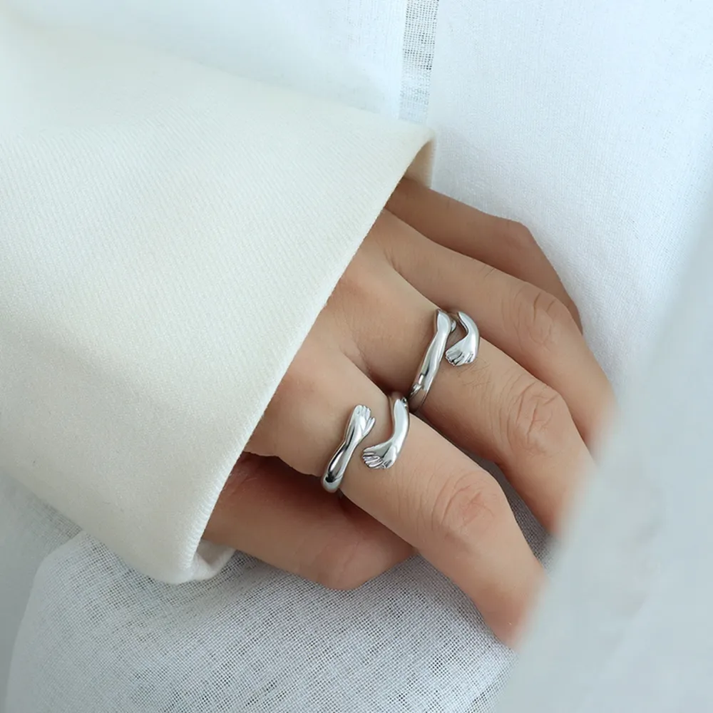 Titanium Steel Hug Bypass Ring, image 6