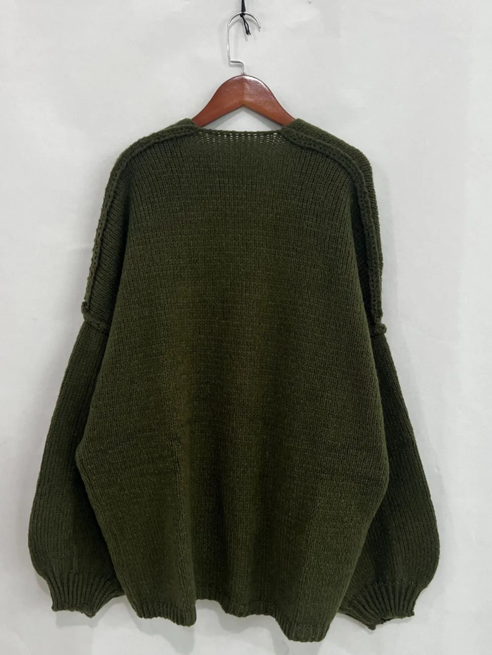 Open Front Dropped Shoulder Cardigan, image 6