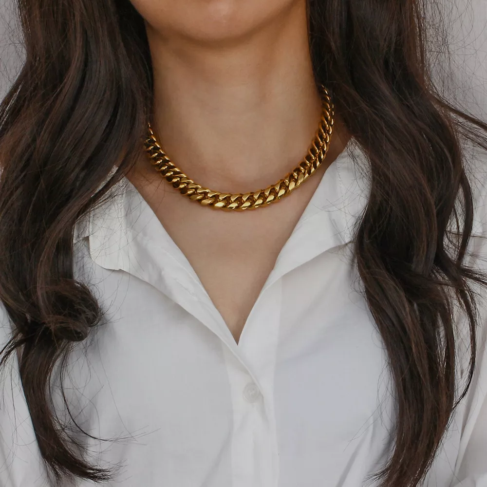 18K Gold-Plated Chain Necklace, image 7