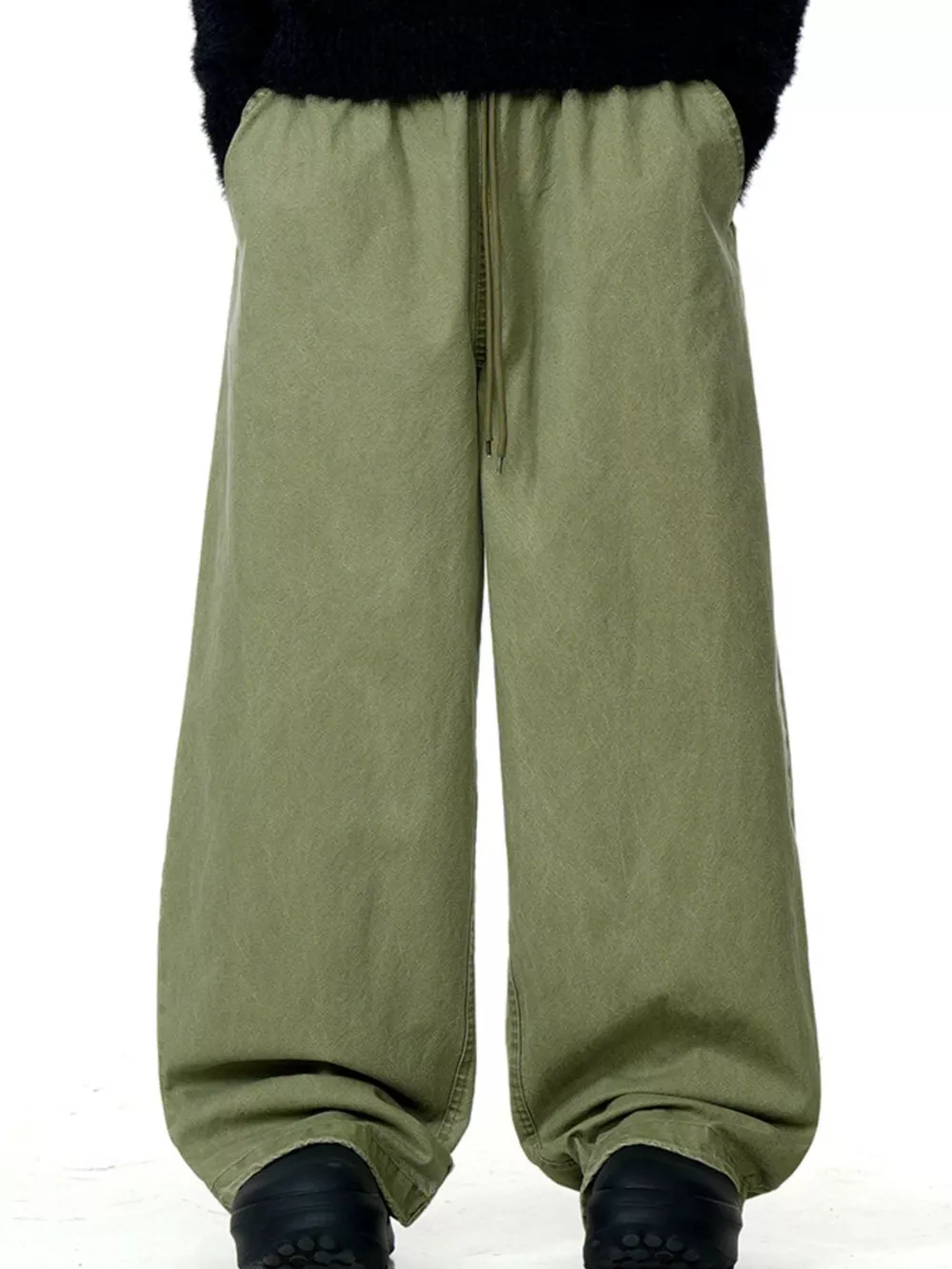 Men's Wide Leg Drawstring Casual Pants