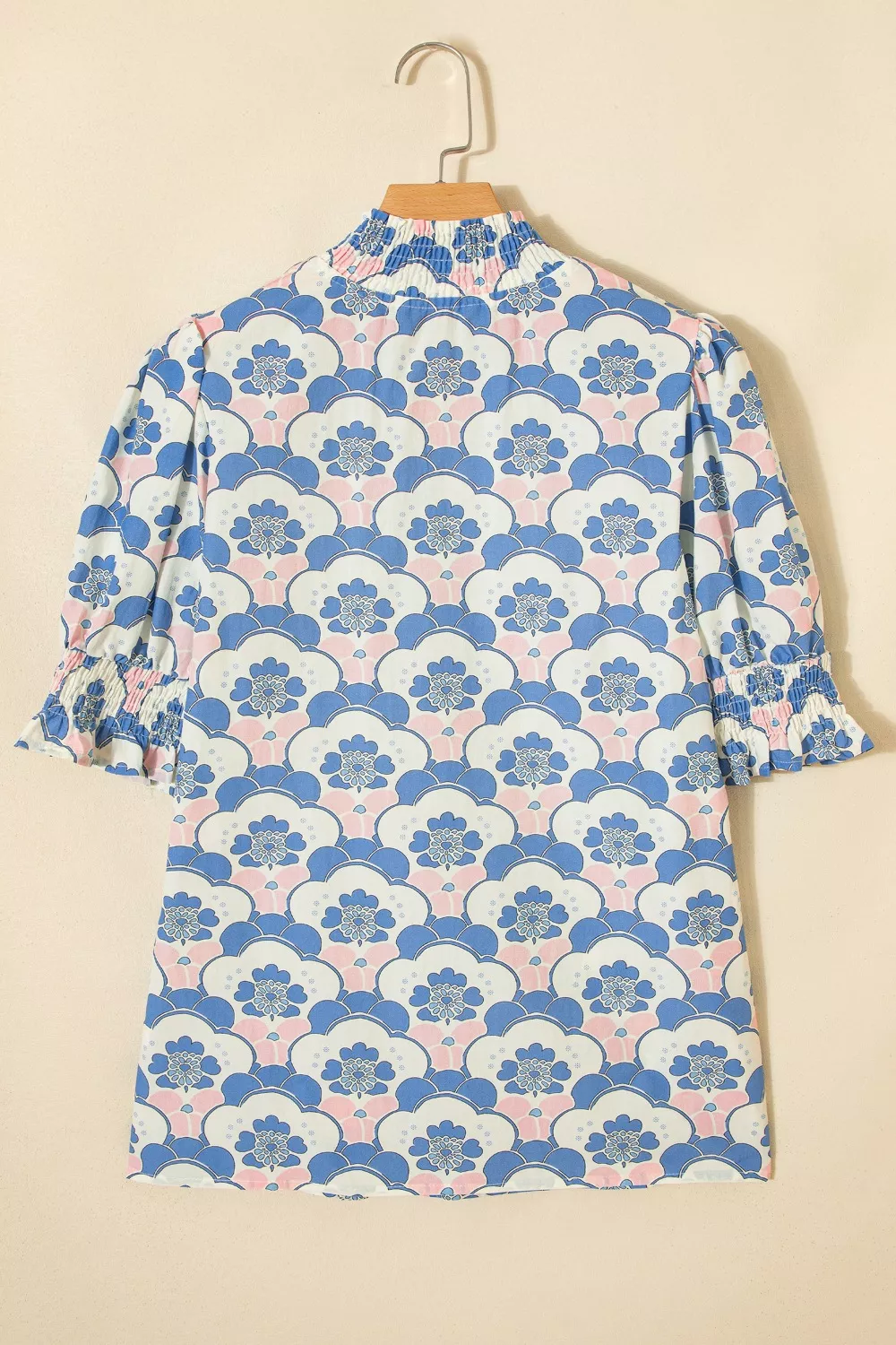 Floral Print Puff Sleeve Blouse, image 8