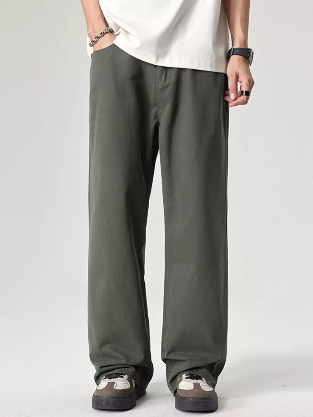 Men's Plus Size Wide Leg Pants, image 8