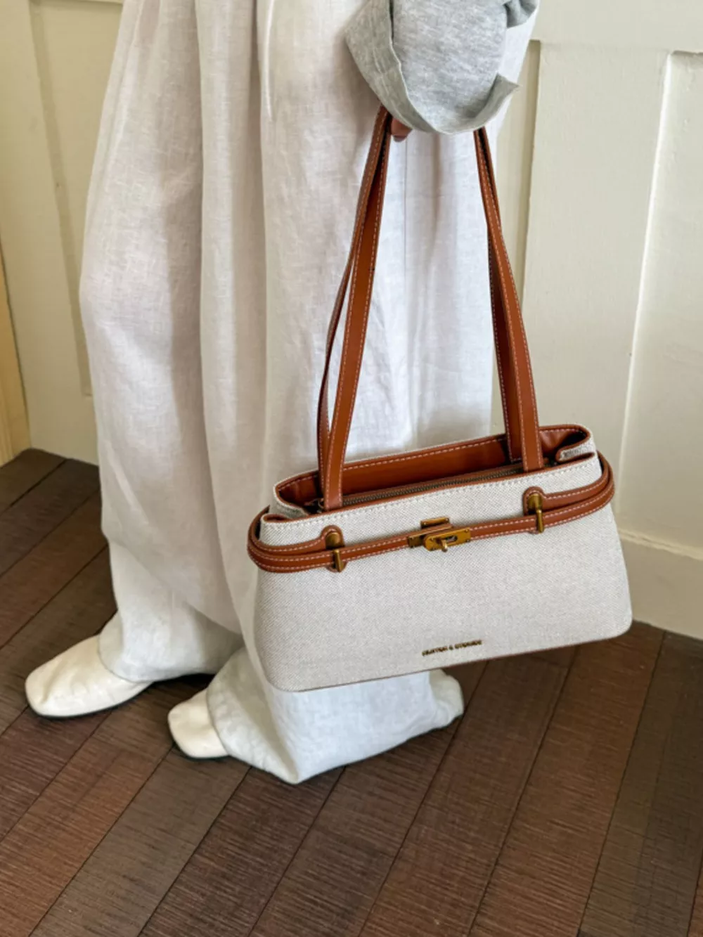 Decorative Buckle Shoulder Bag, image 2