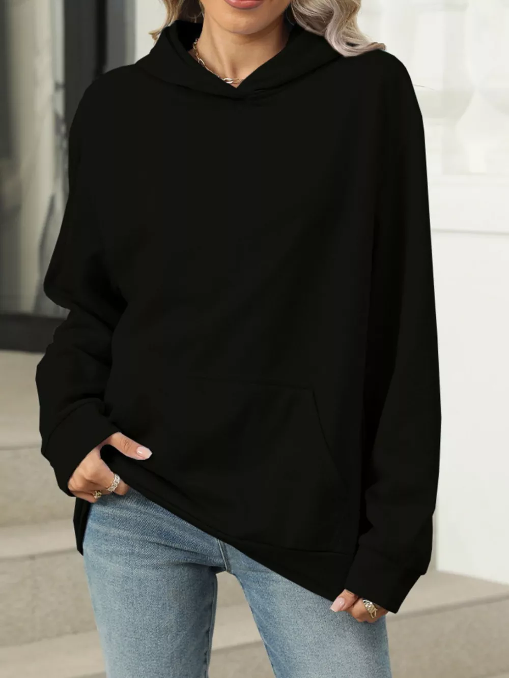 Kangaroo Pocket Long Sleeve Hoodie