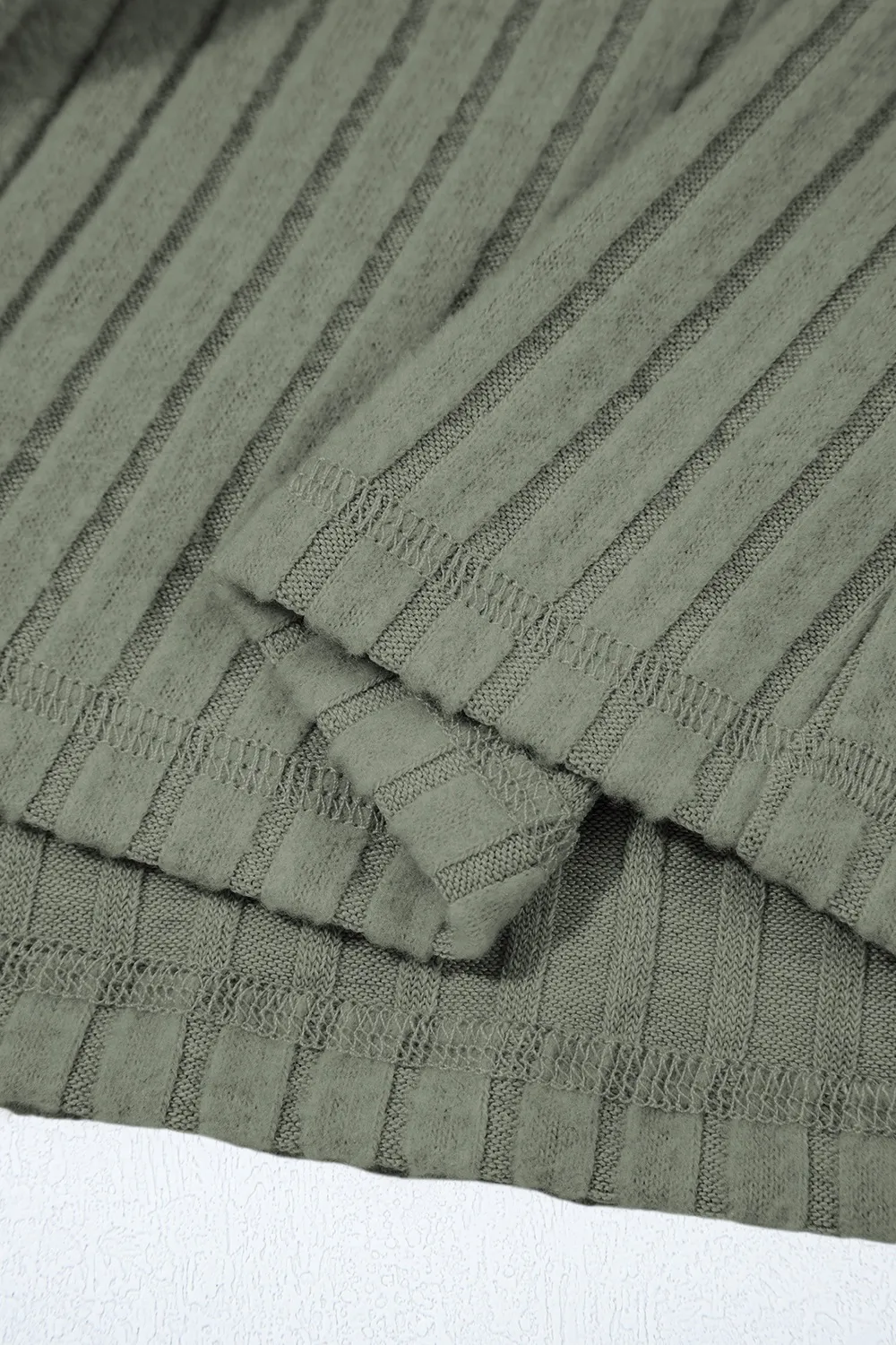 Ribbed Knit Button-Up Cardigan, image 6