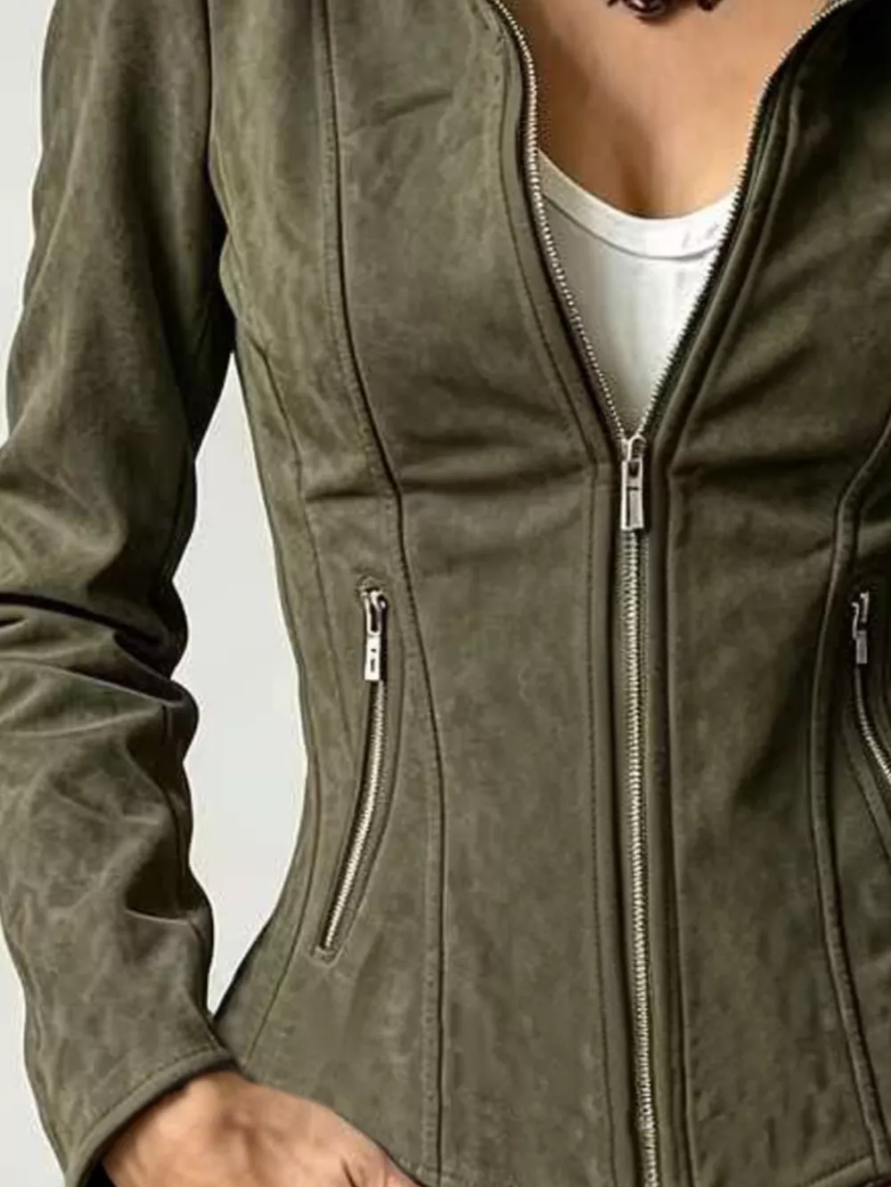 Slim-Fit Zip-Up Jacket, image 3
