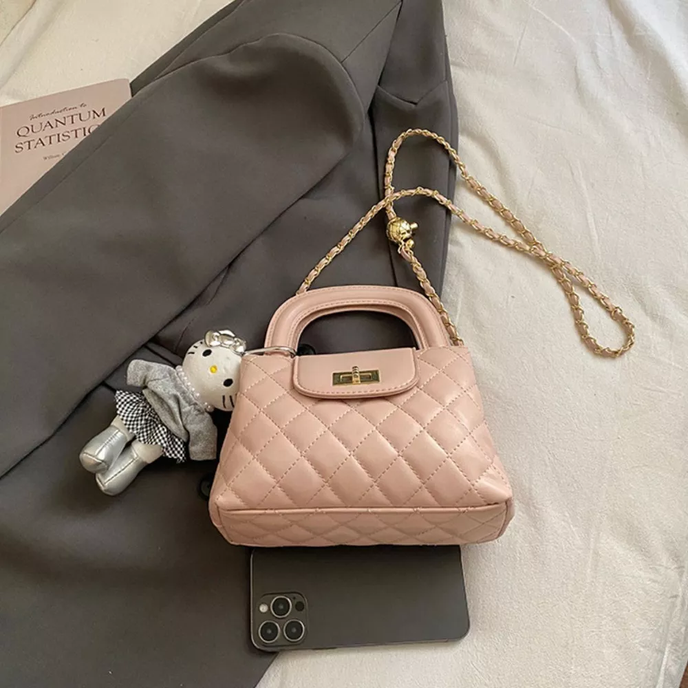 Quilted Chain Strap Crossbody Bag, image 3