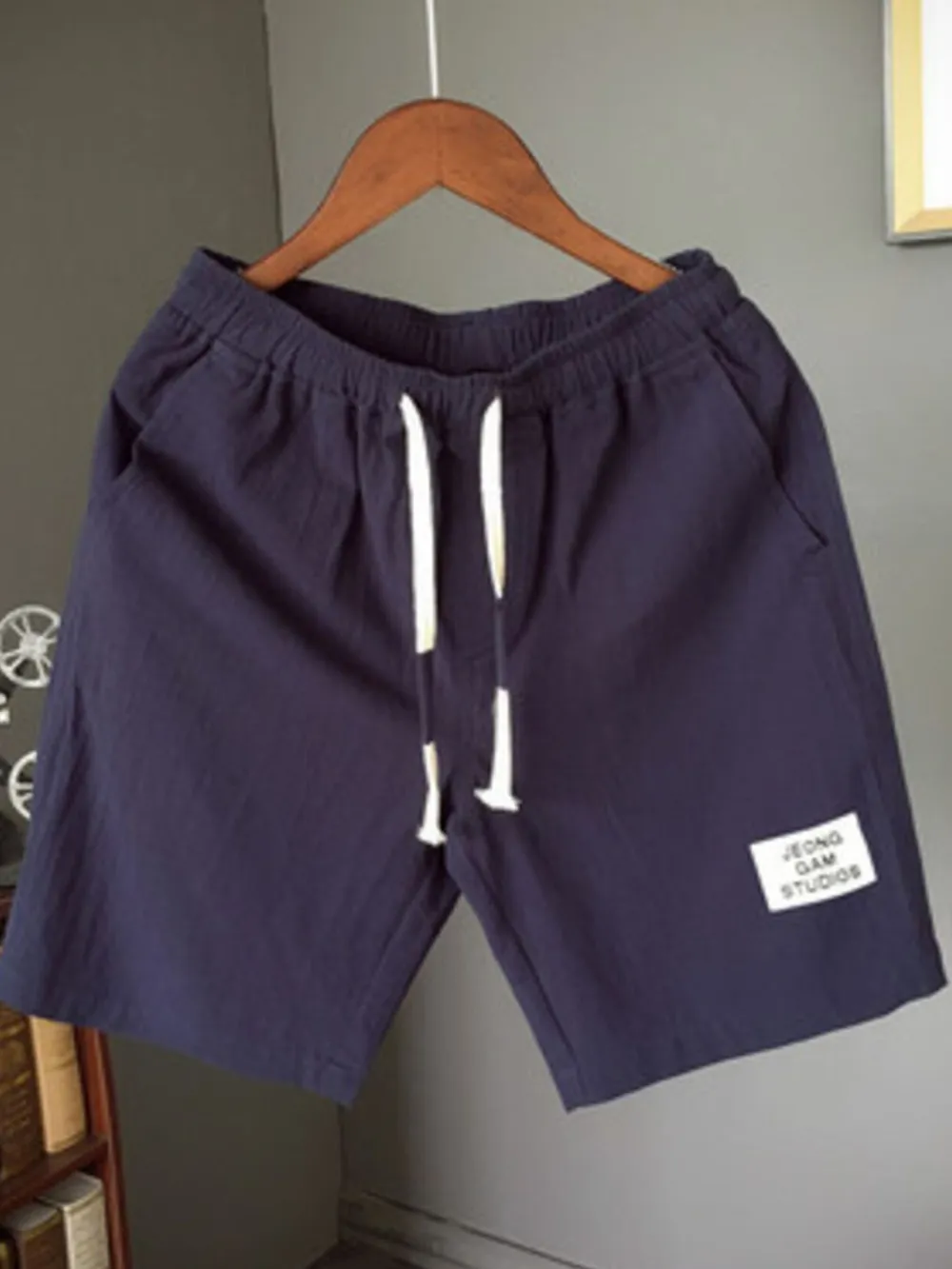 Men's Plus Size Drawstring Shorts with Pockets, image 4