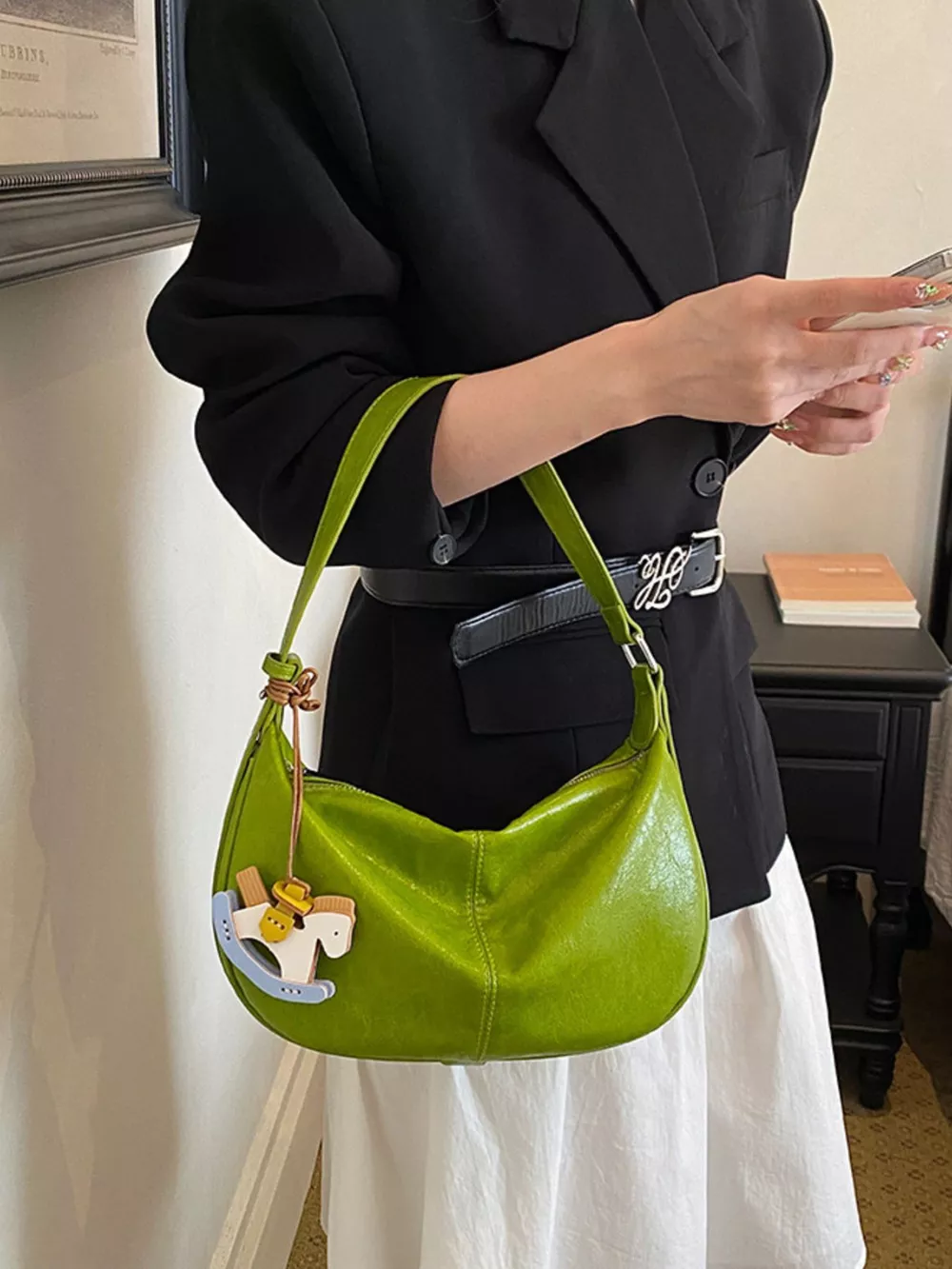 PU Leather Shoulder Bag