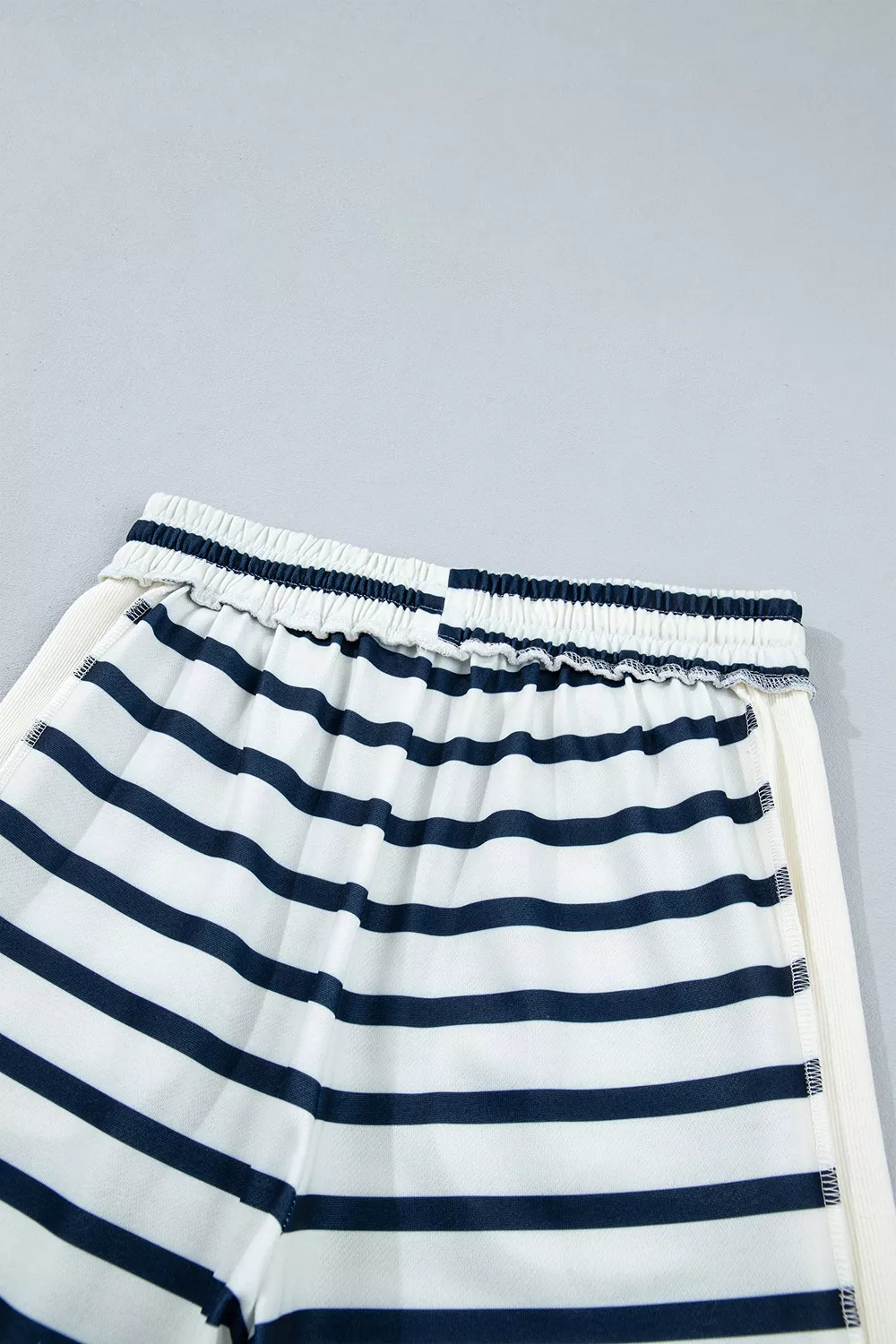 Striped Long Sleeve Top and Wide-Leg Pants Set, image 14